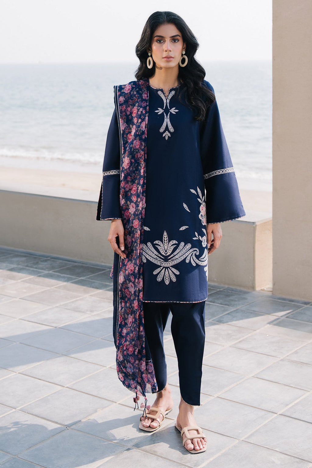 EMBROIDERED DOBBY LAWN USE-9145