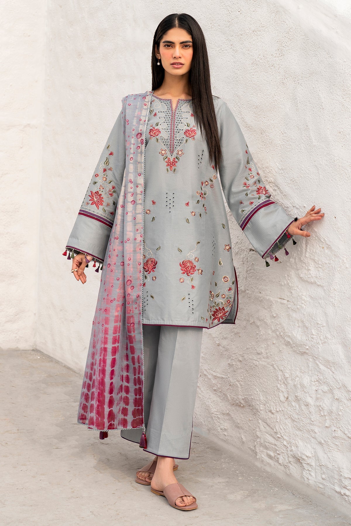 Embroidered Dobby Lawn USE-9269