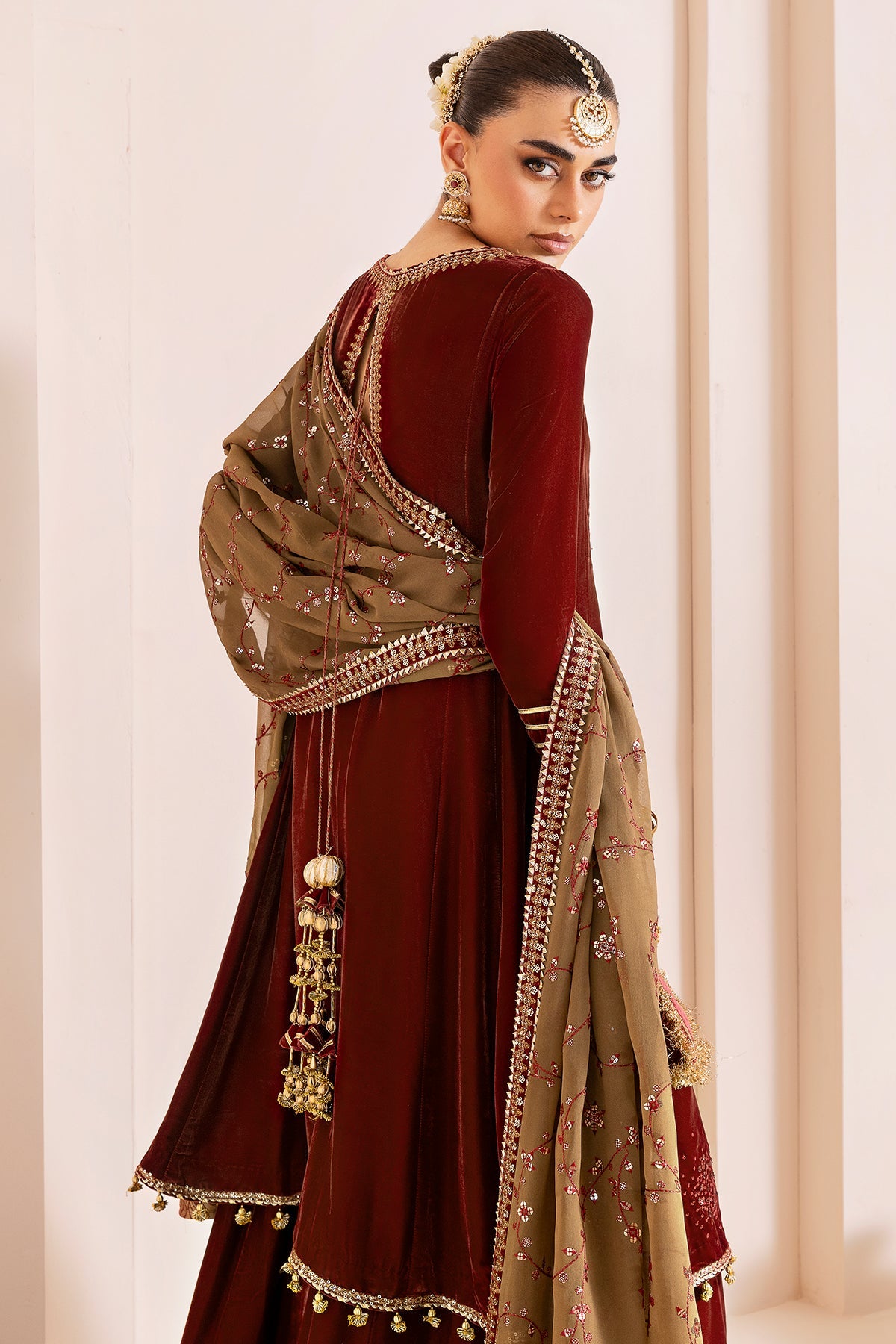 Embroidered Velvet Formal CVF D-07