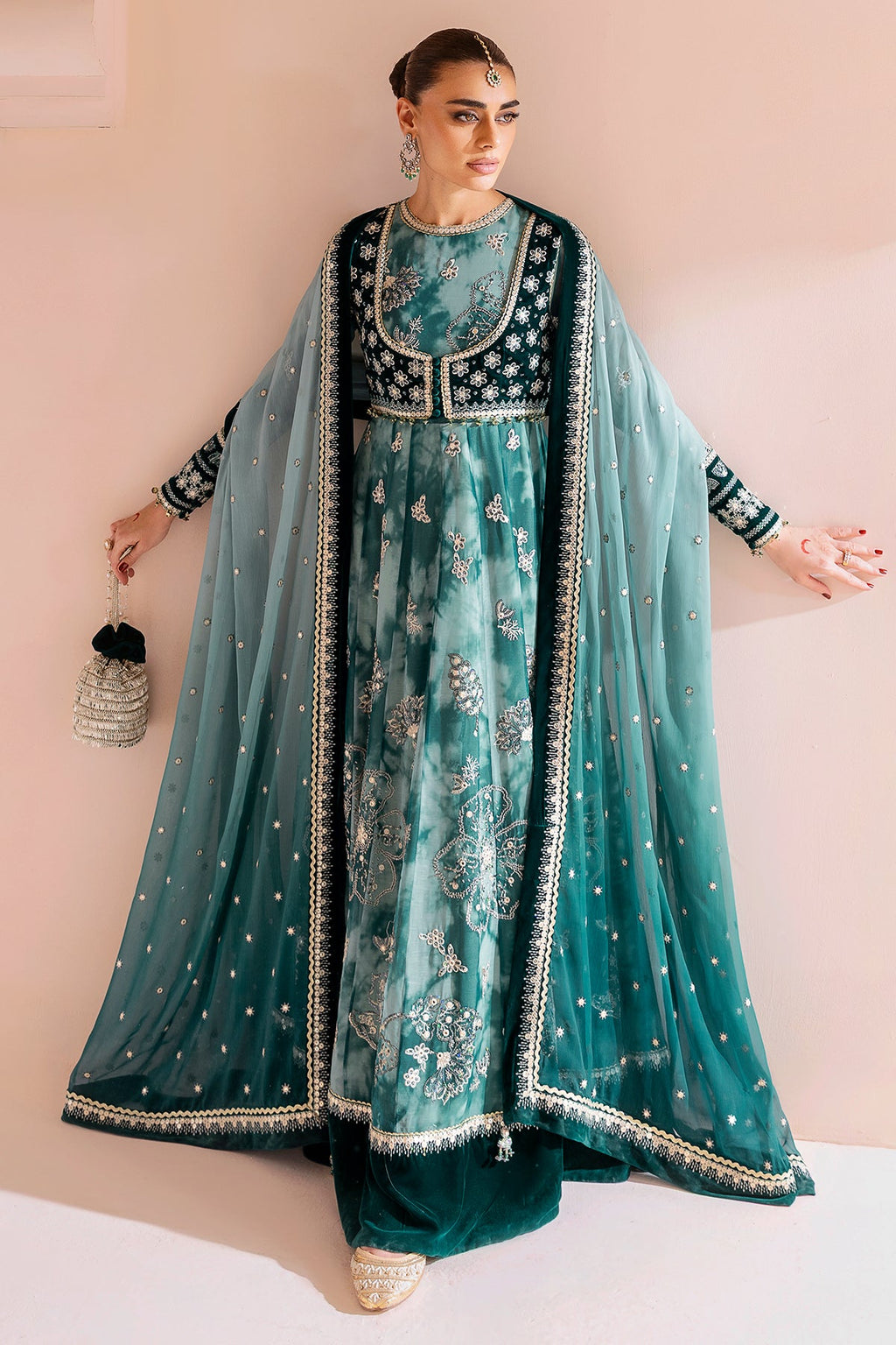 Embroidered Velvet Formal CVF D-06