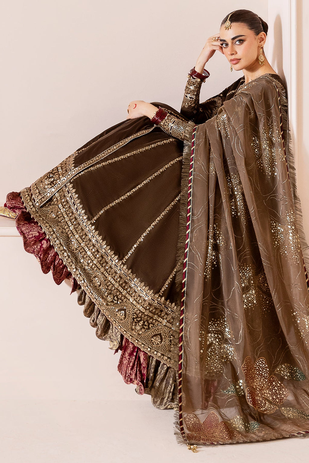 Embroidered Velvet Formal CVF D-04