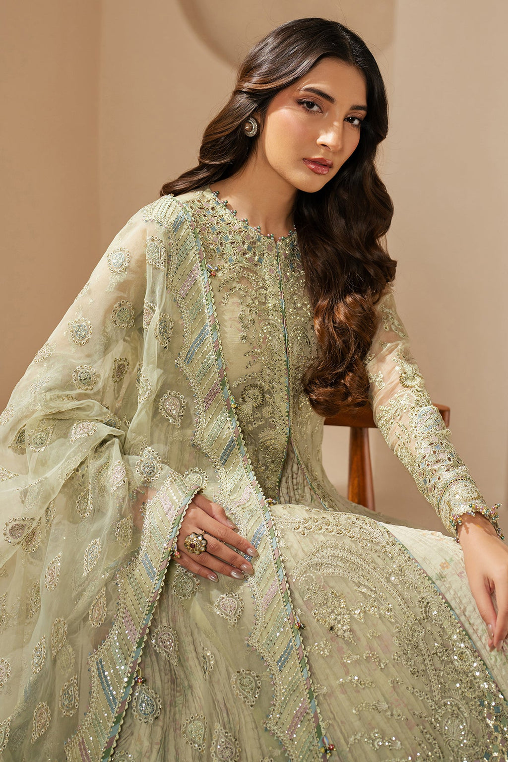 EMBROIDERED CHIFFON WF'25-07