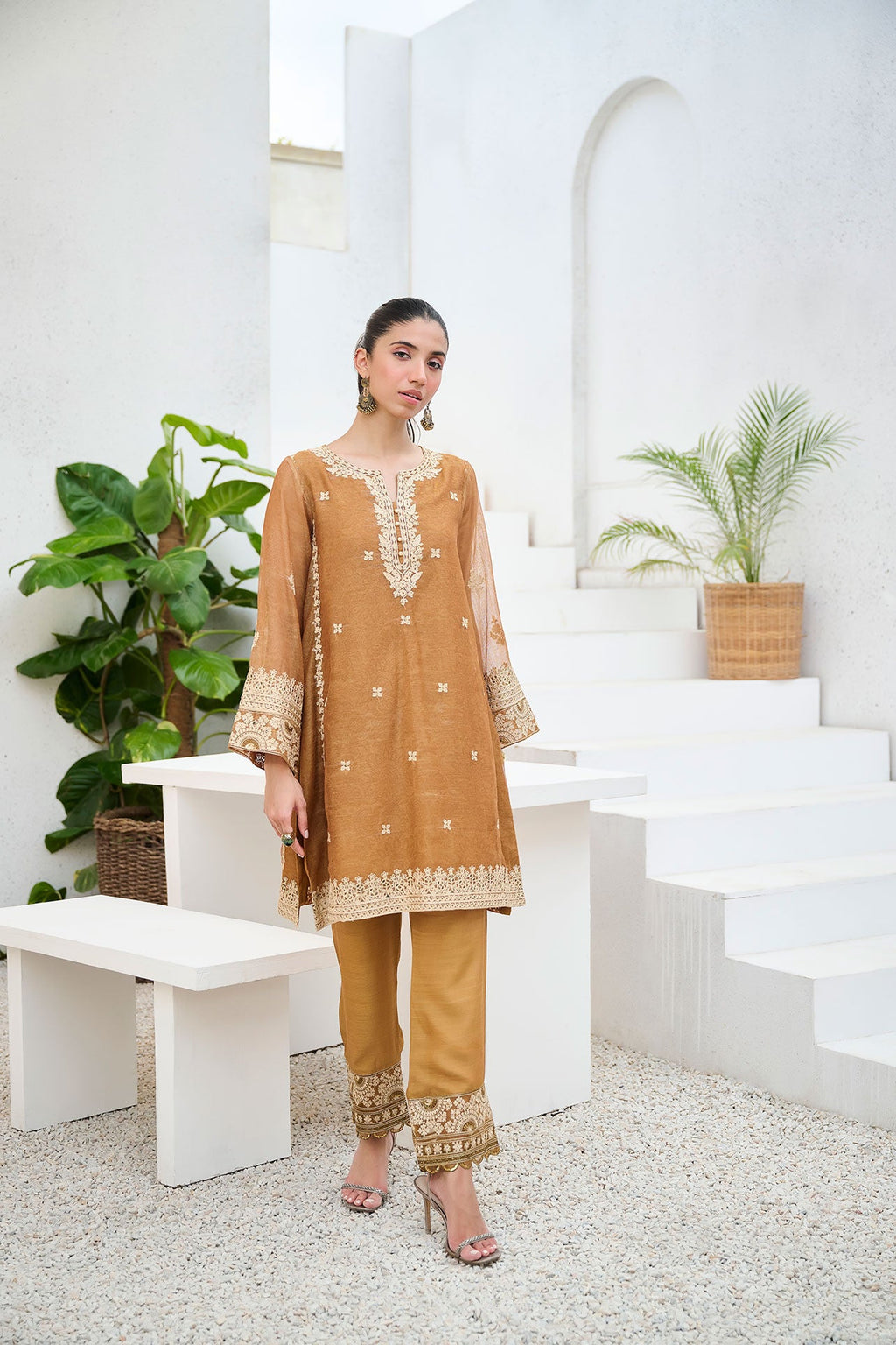 DD-1069 MUSTARD DUPATTA