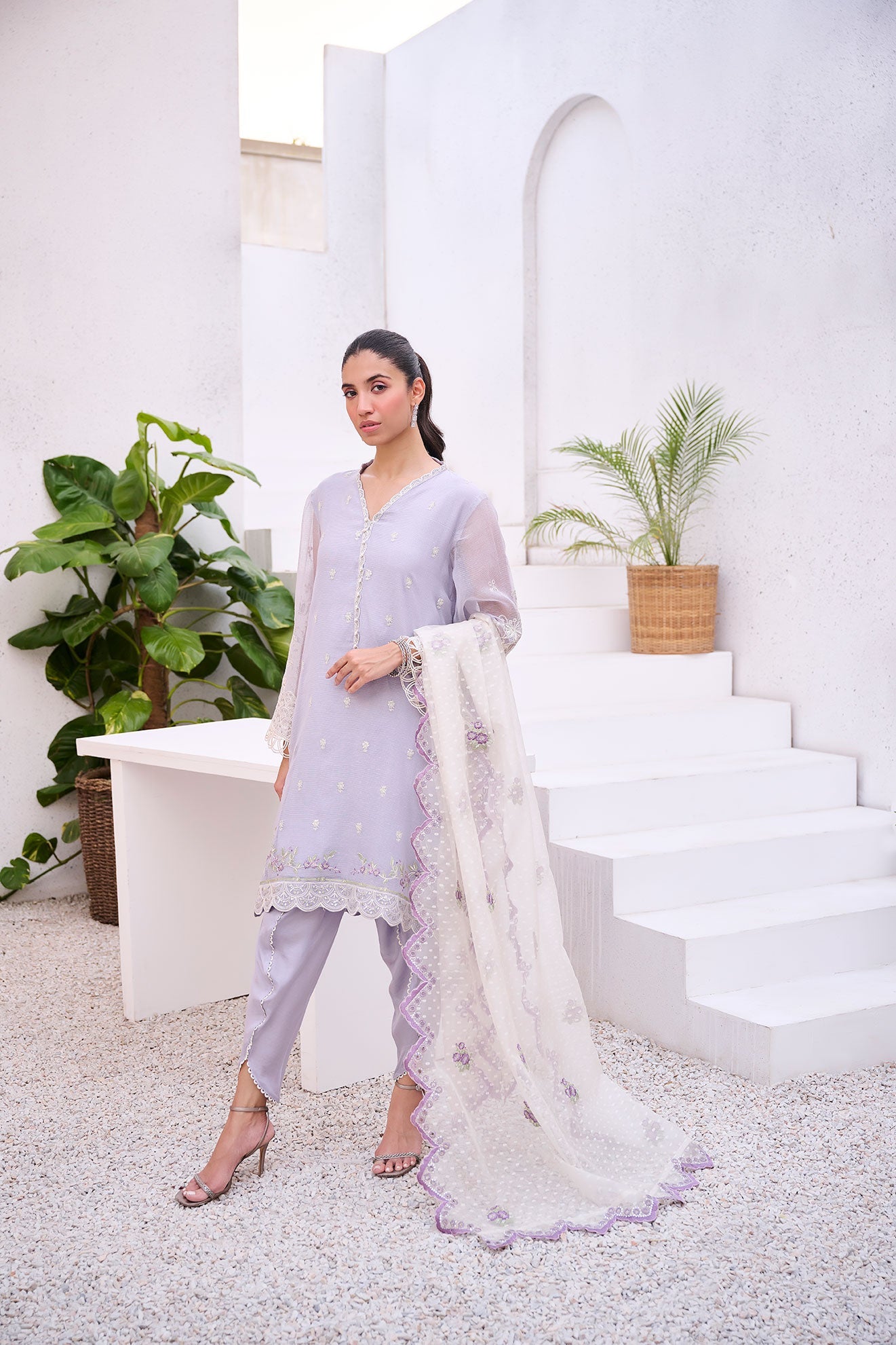 DD-1015 L-PURPLE DUPATTA
