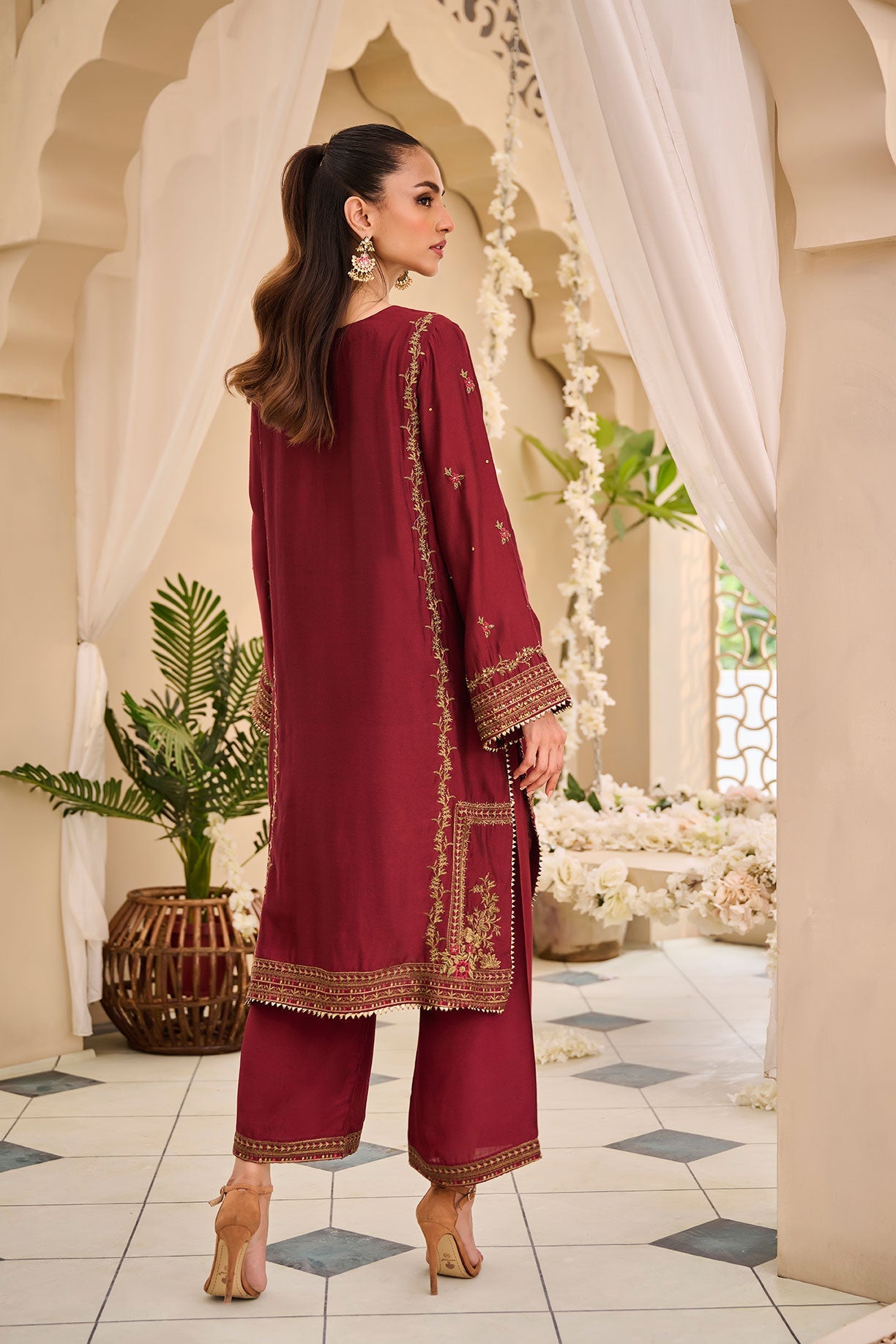 DL-0265 MAROON 3Pcs