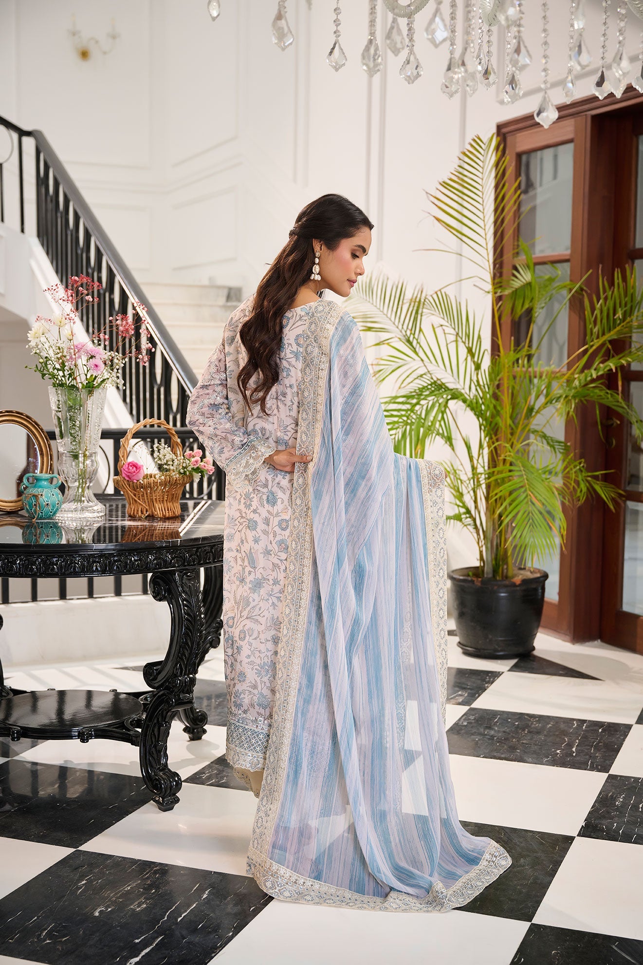 SS24DD-1133 SKY BLUE DUPATTA