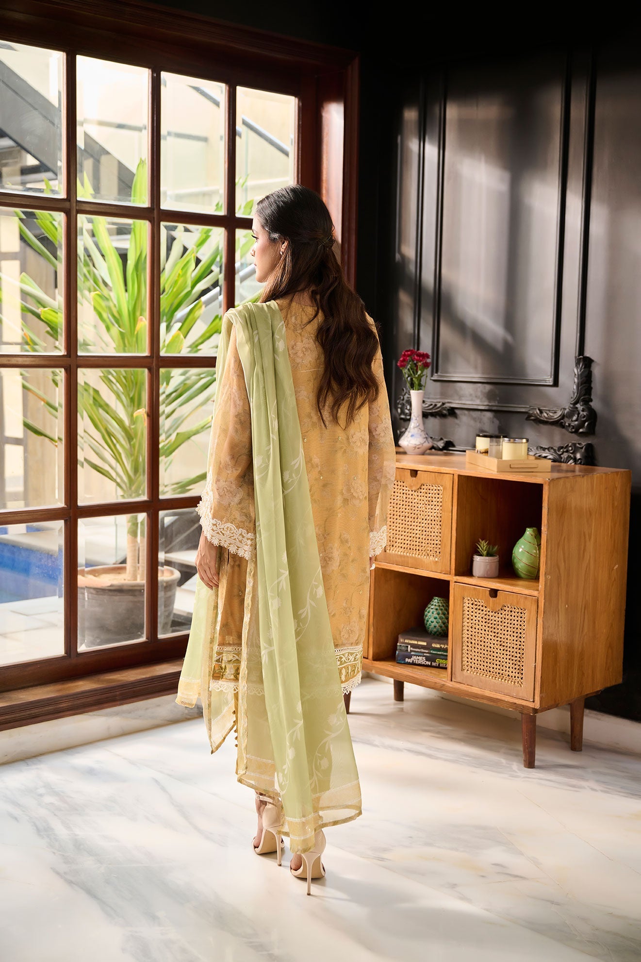 SS24DD-1144 MUSTARD DUPATTA