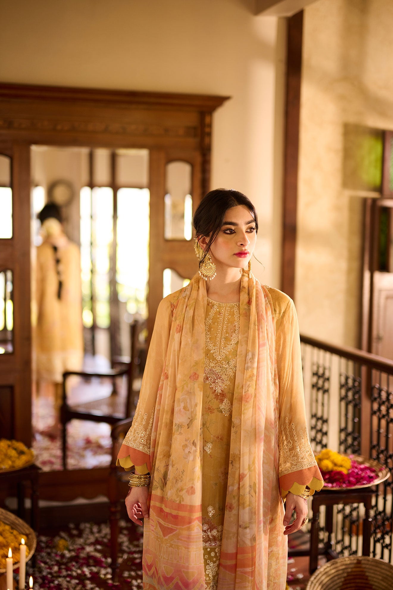 SS24DD-1139 YELLOW DUPATTA