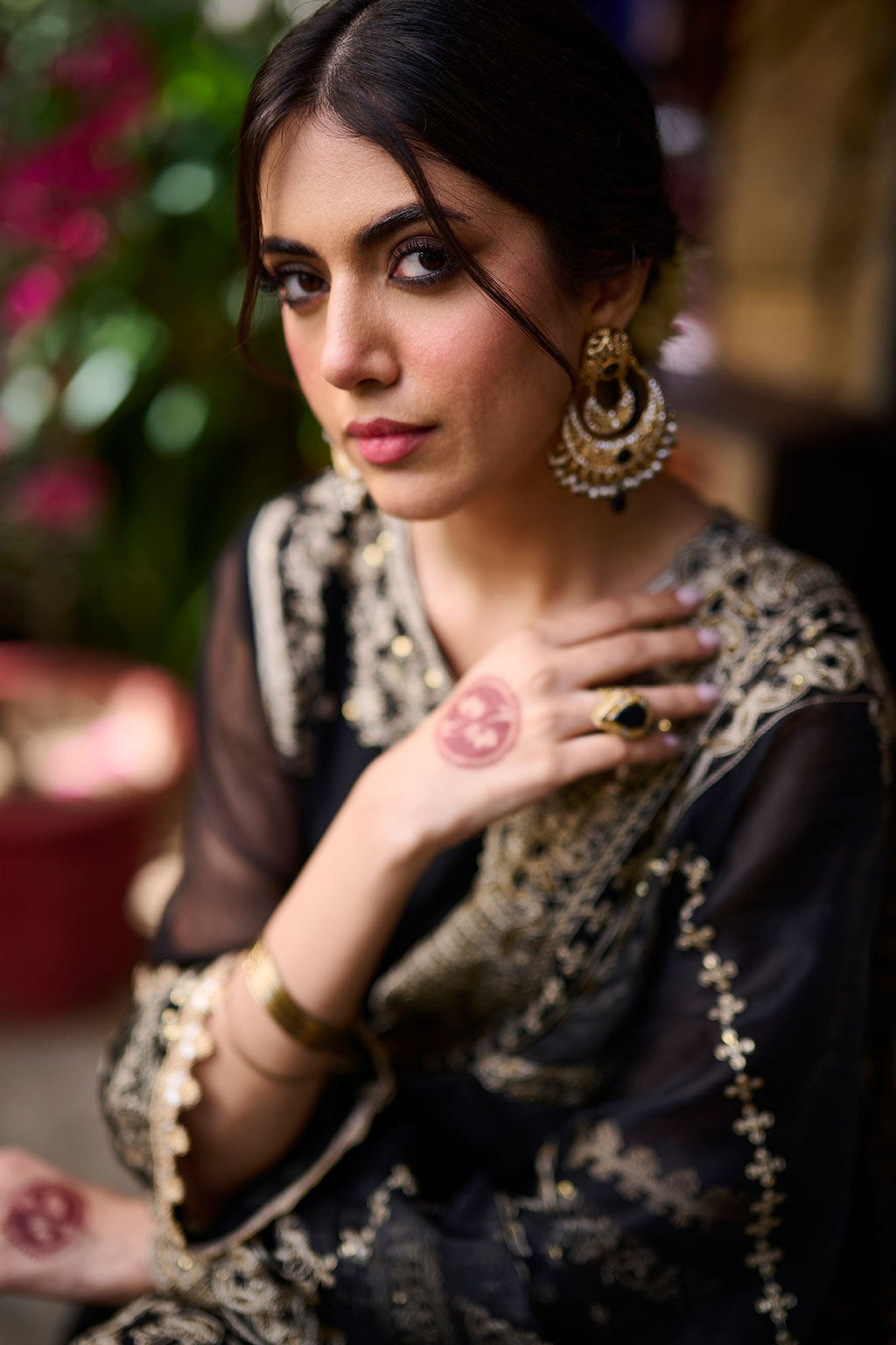 SS24DD-1137 BLACK DUPATTA