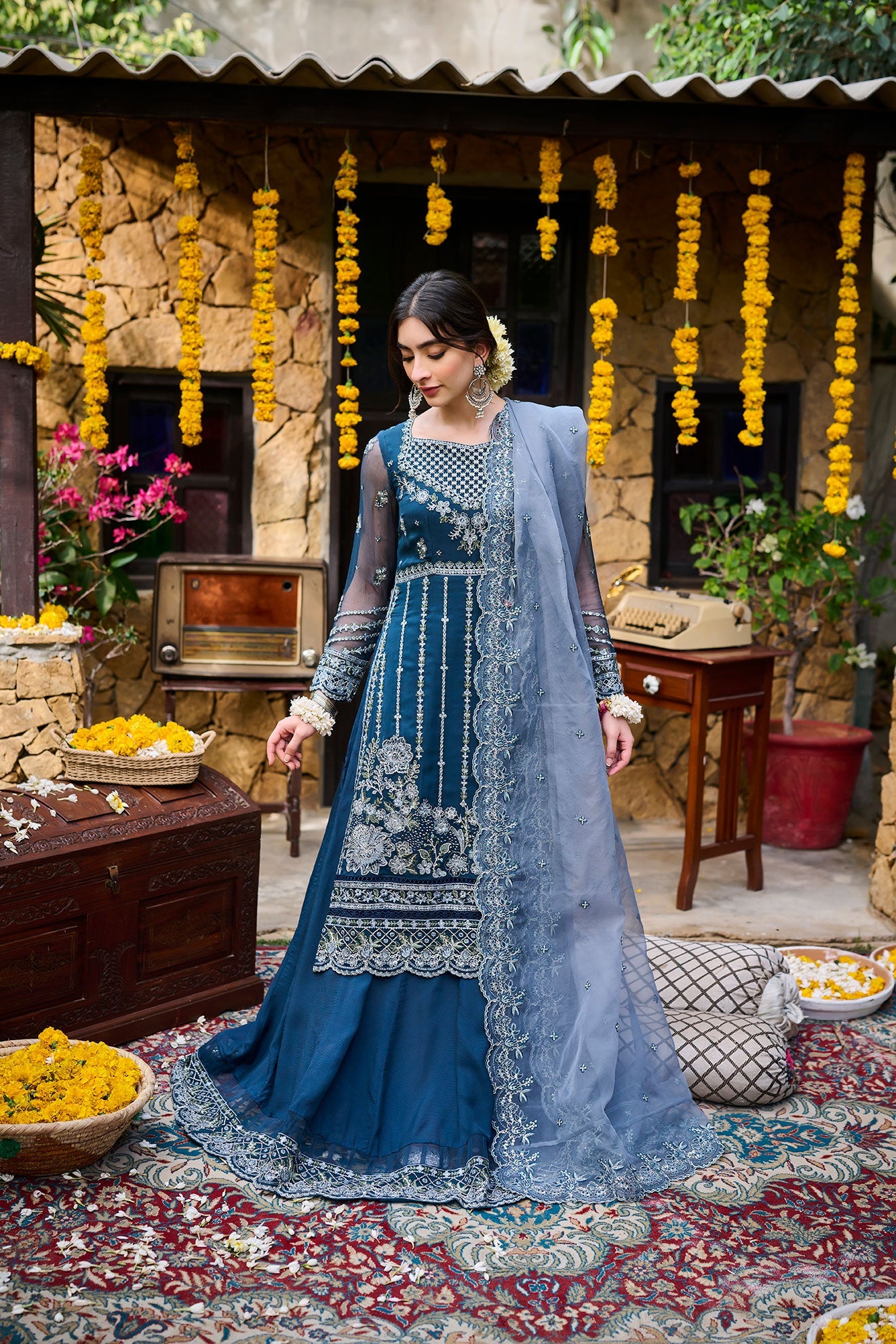 SS24DD-1134 GREY DUPATTA