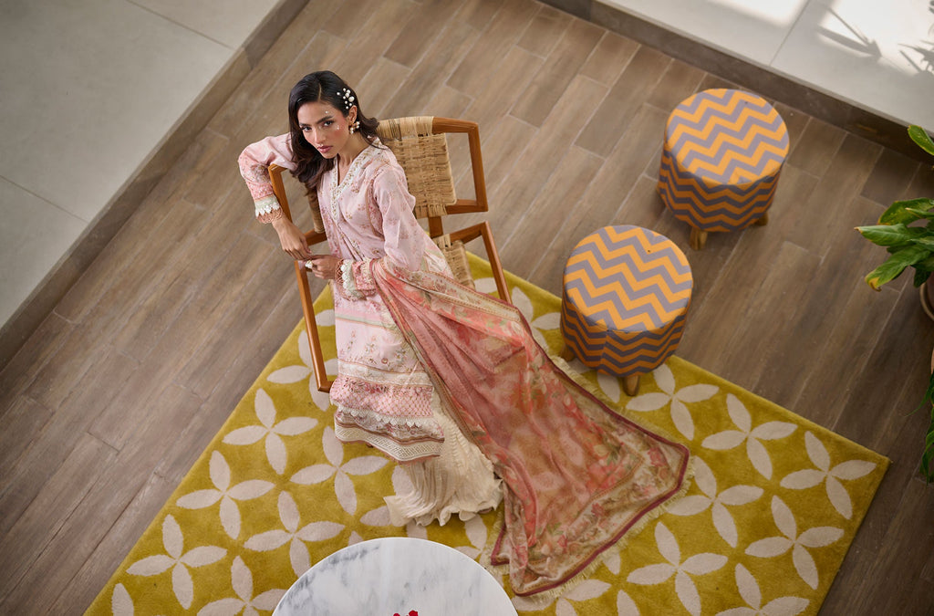 SS24DD-1126 PEACH DUPATTA