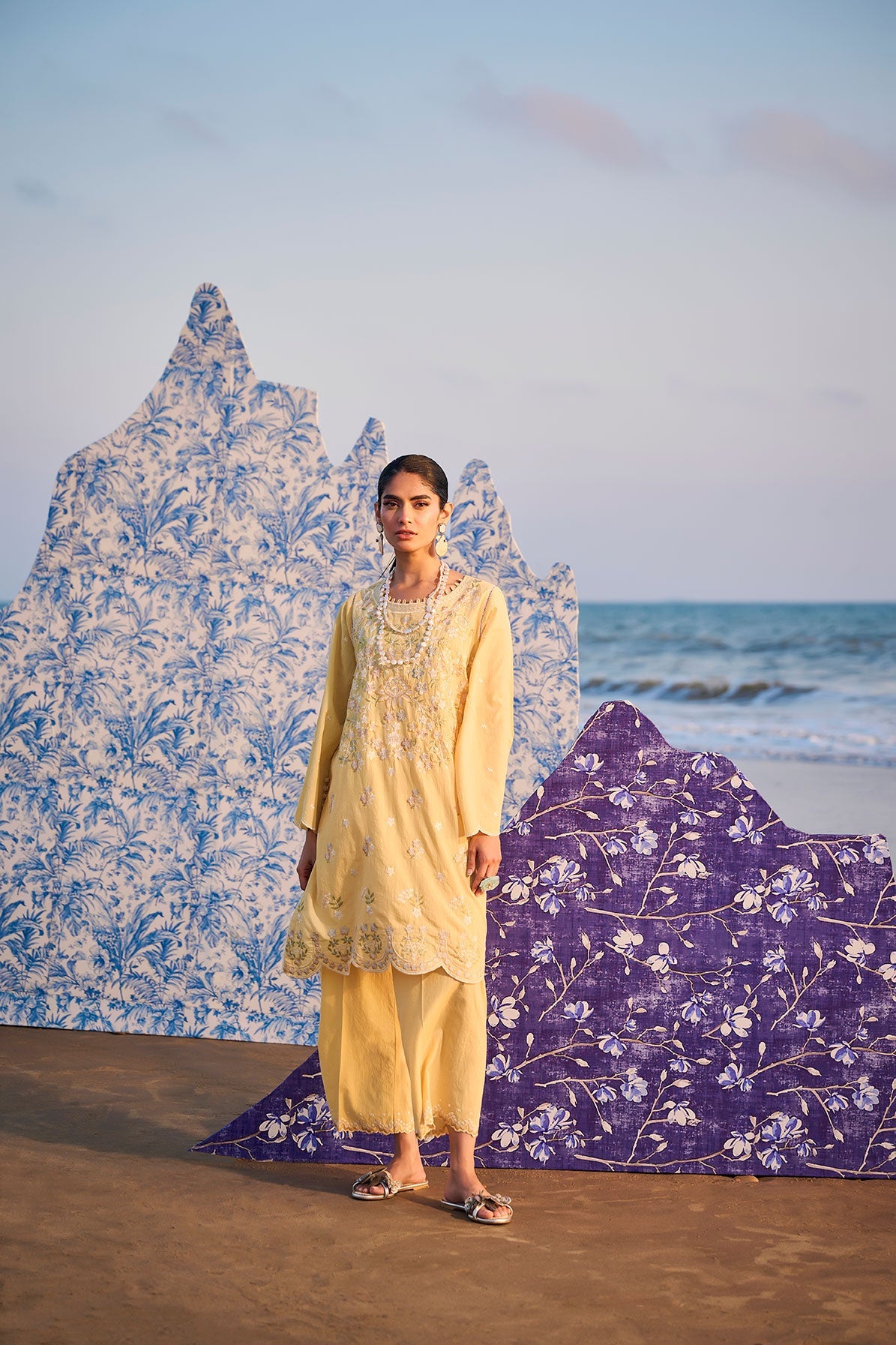 SS24DC-2318 YELLOW LAWN 1PCS DYED KURTA