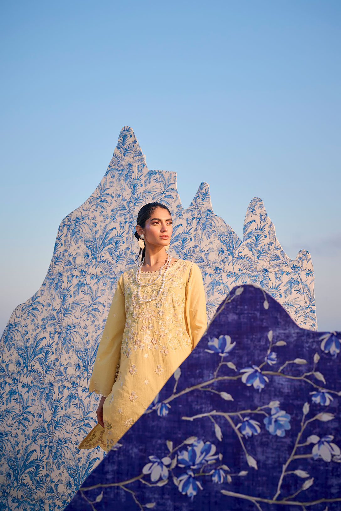 SS24DC-2318 YELLOW LAWN 1PCS DYED KURTA
