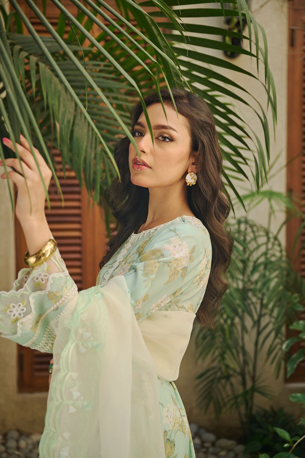 DD-1046 GREEN DUPATTA