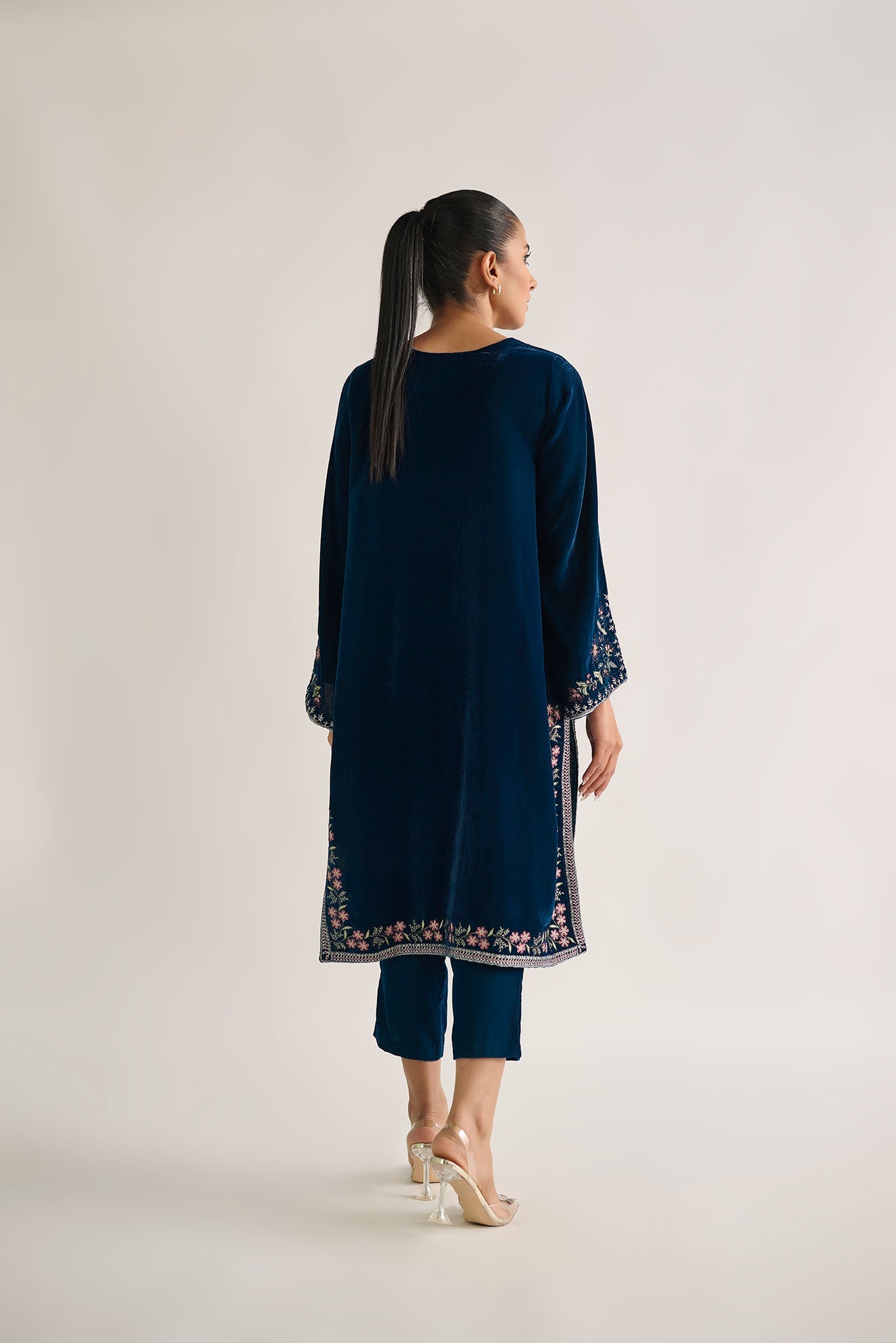 DA-1709 C-Green EMBROIDERED KURTA