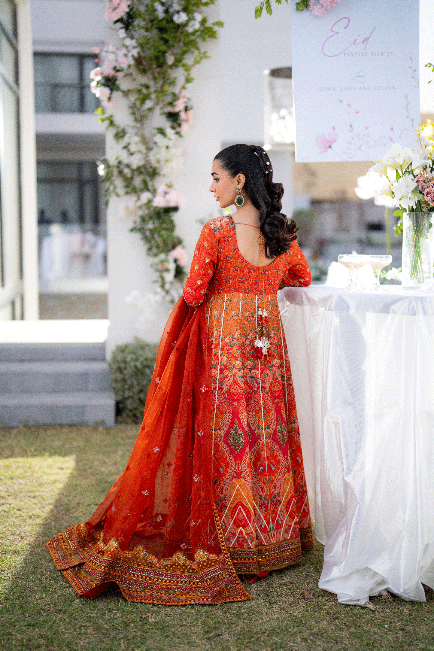 SS25DD-2697 ORANGE DUPATTA
