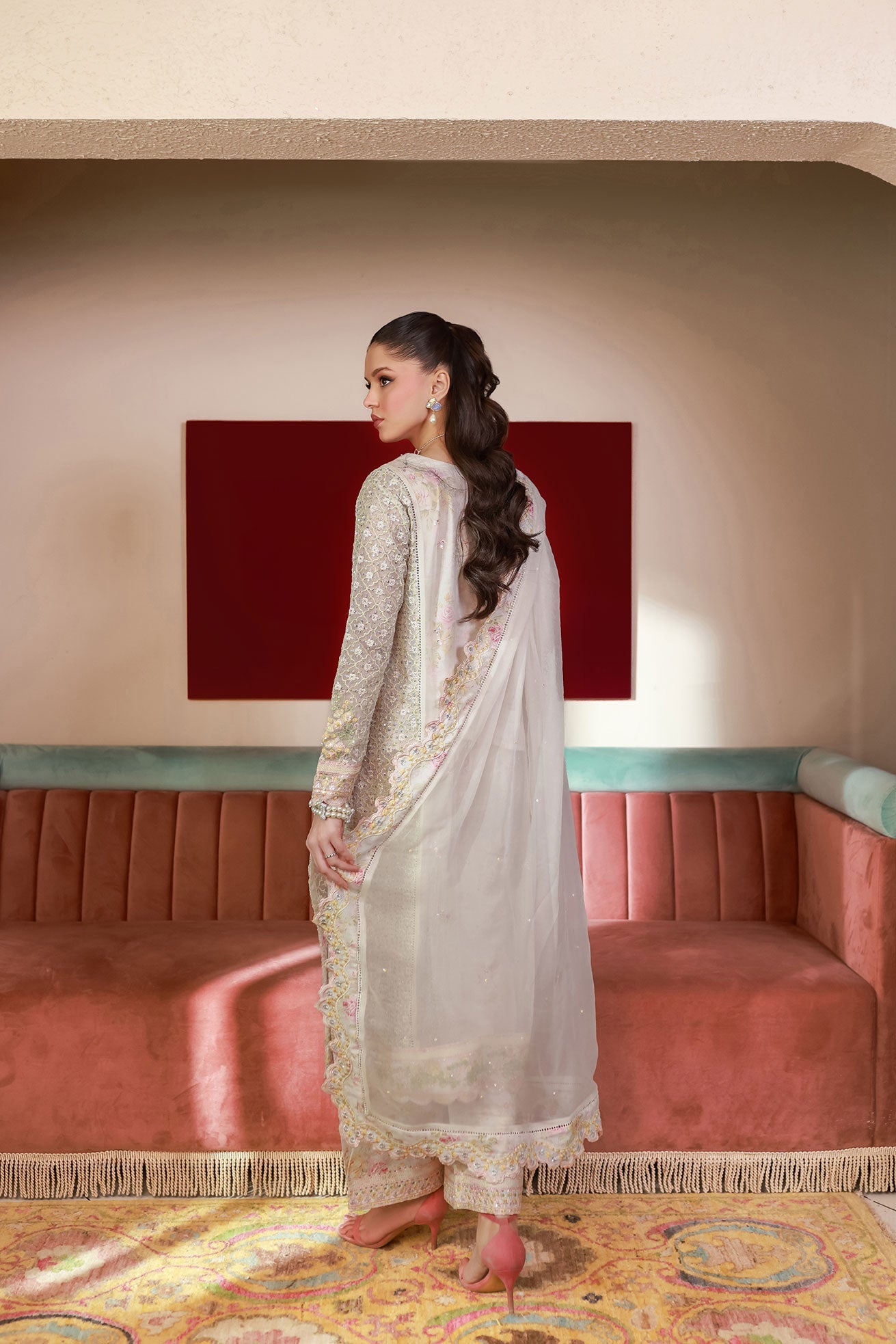 SS25DD-2711  OFF WHITE DUPATTA