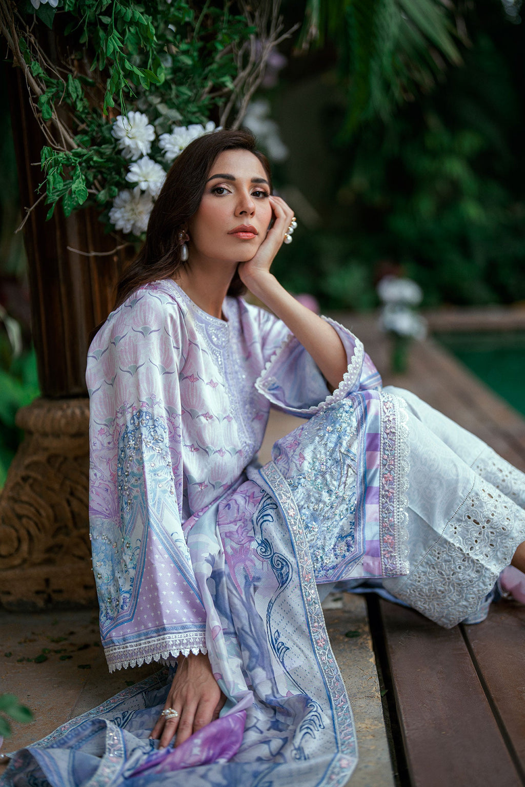 SS25DD-2752  SKY BLUE DUPATTA