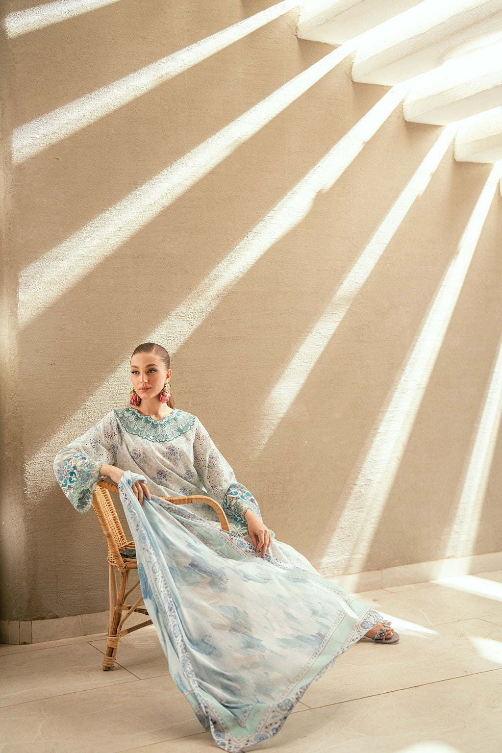 SS25DD-2537  SKY BLUE DUPATTA