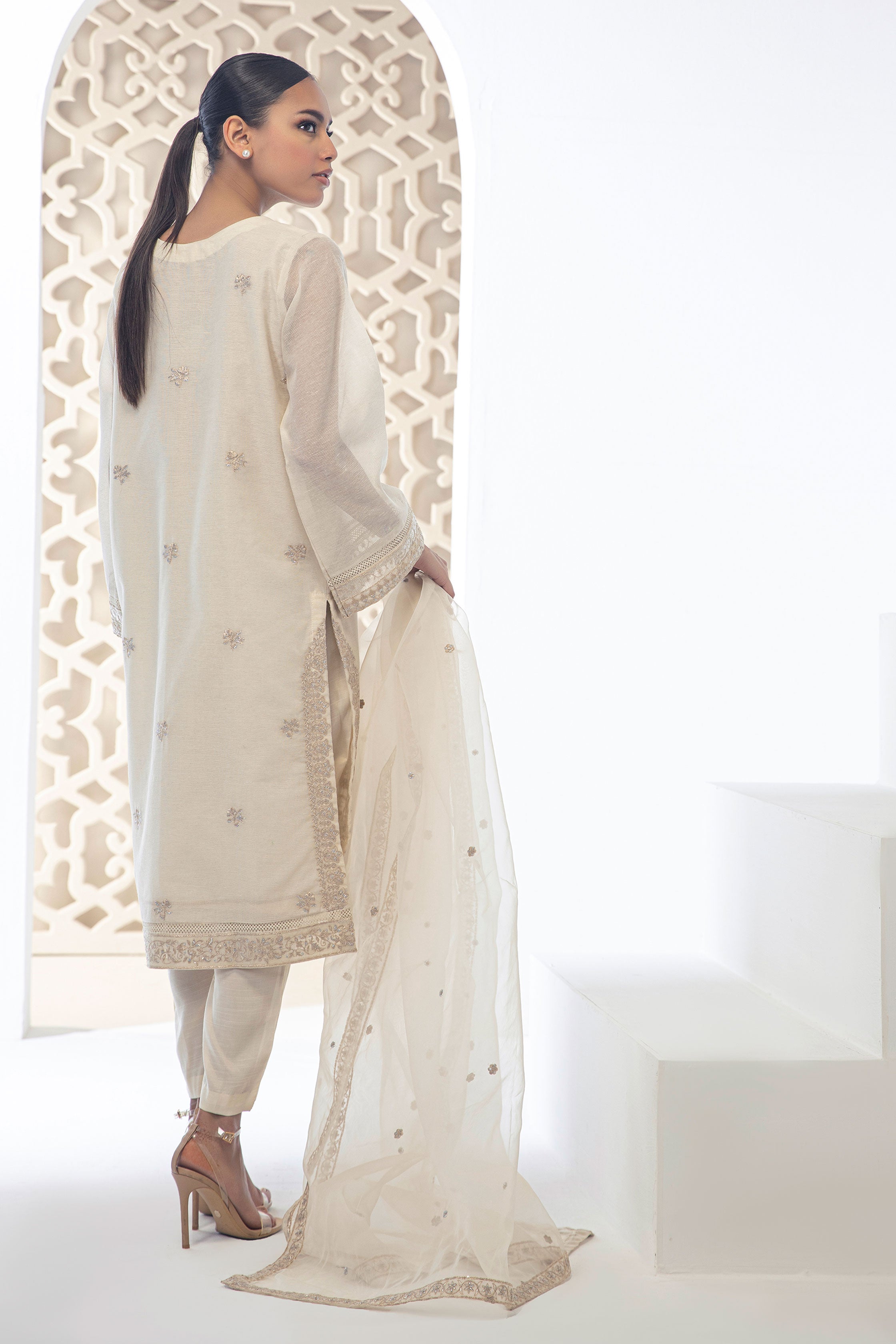 DD-0952 BEIGE DUPATTA