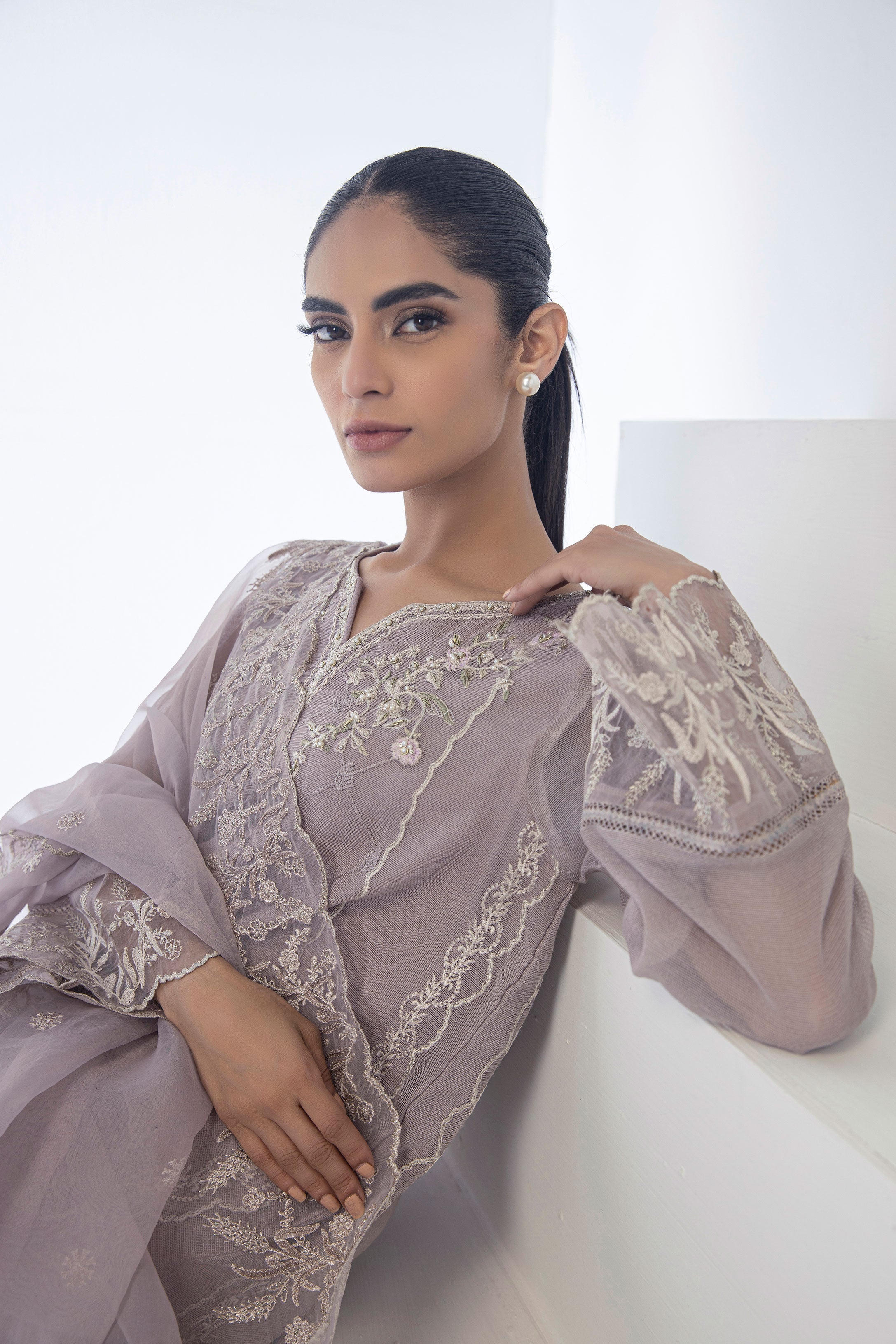 DD-0960 MAUVE DUPATTA