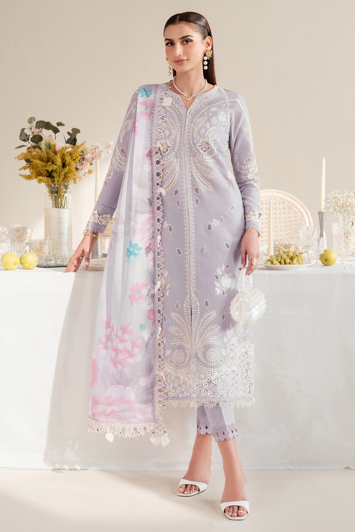 EMBROIDERED DOBBY LAWN IL25-D06