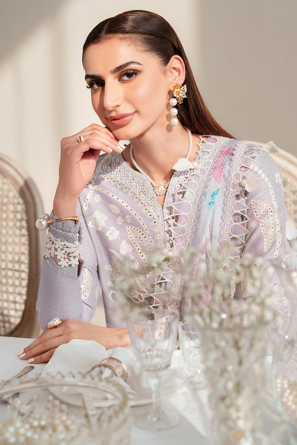 EMBROIDERED DOBBY LAWN IL25-D06