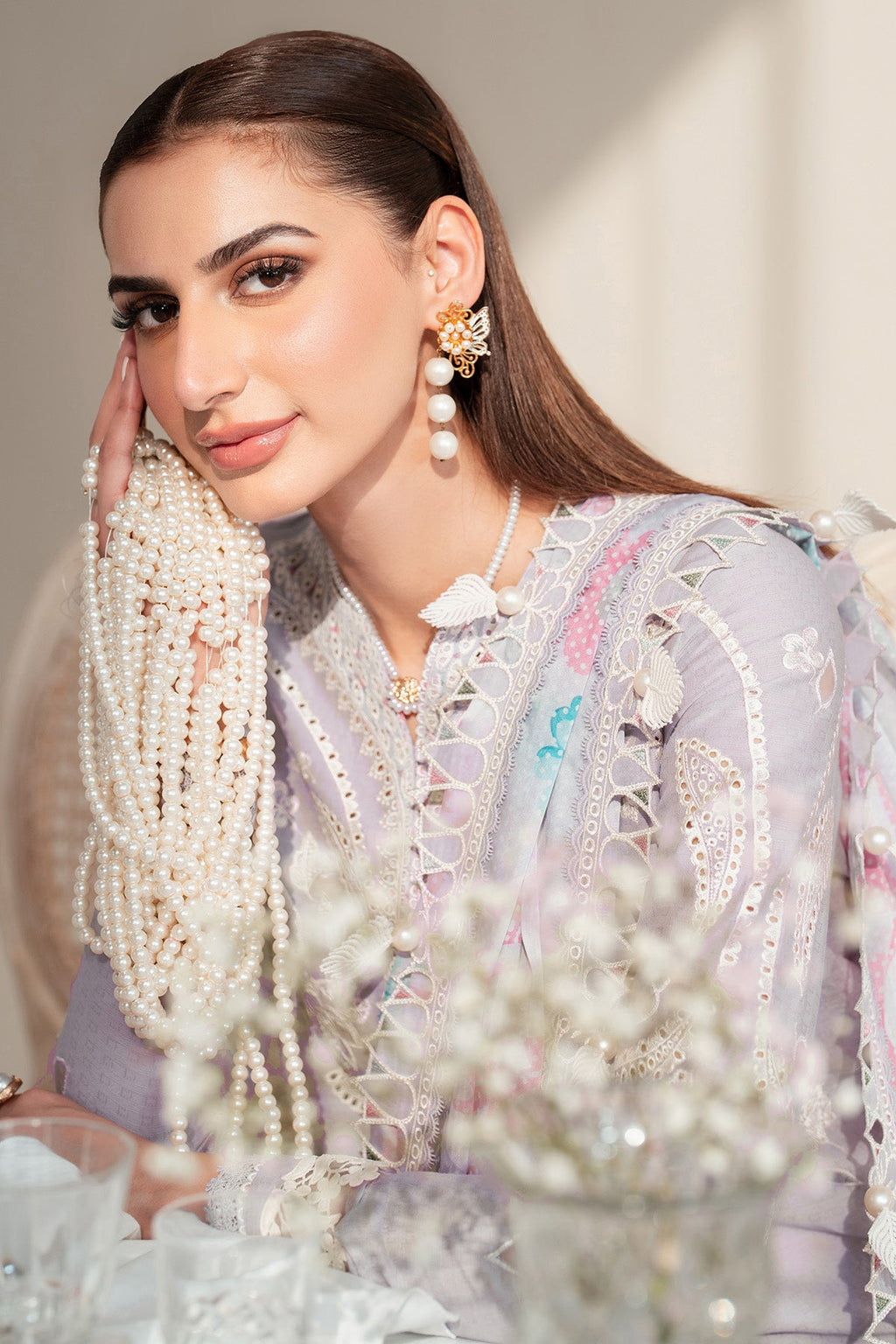 EMBROIDERED DOBBY LAWN IL25-D06