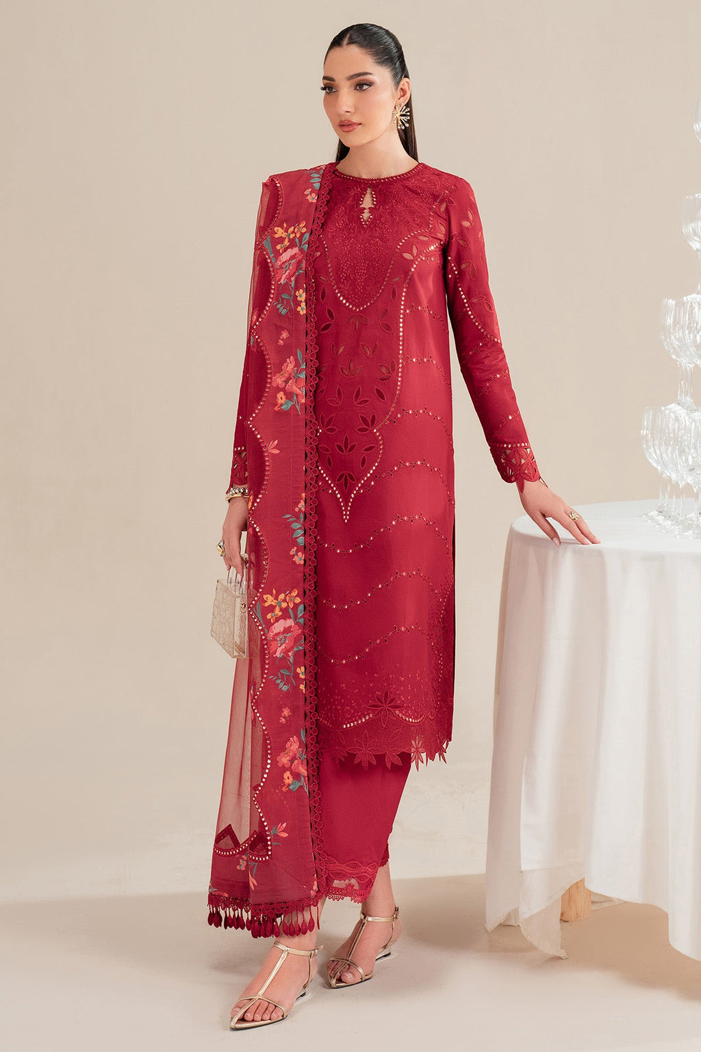 EMBROIDERED LAWN IL25-D03