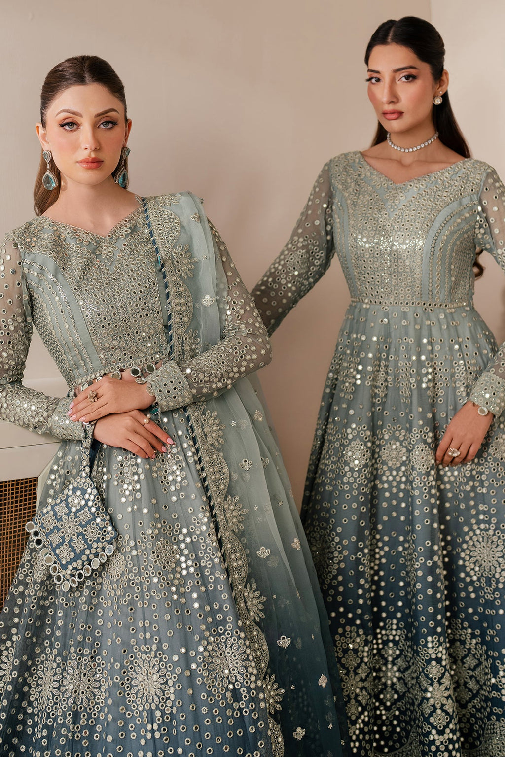 EMBROIDERED CHIFFON UC-3116