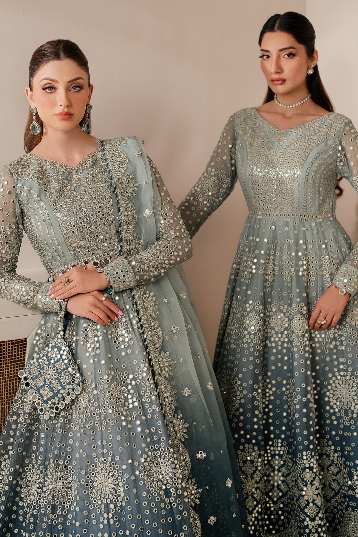 EMBROIDERED CHIFFON UC-3116