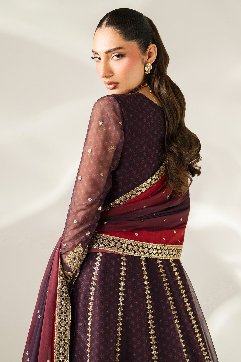 EMBROIDERED CHIFFON UC-3088