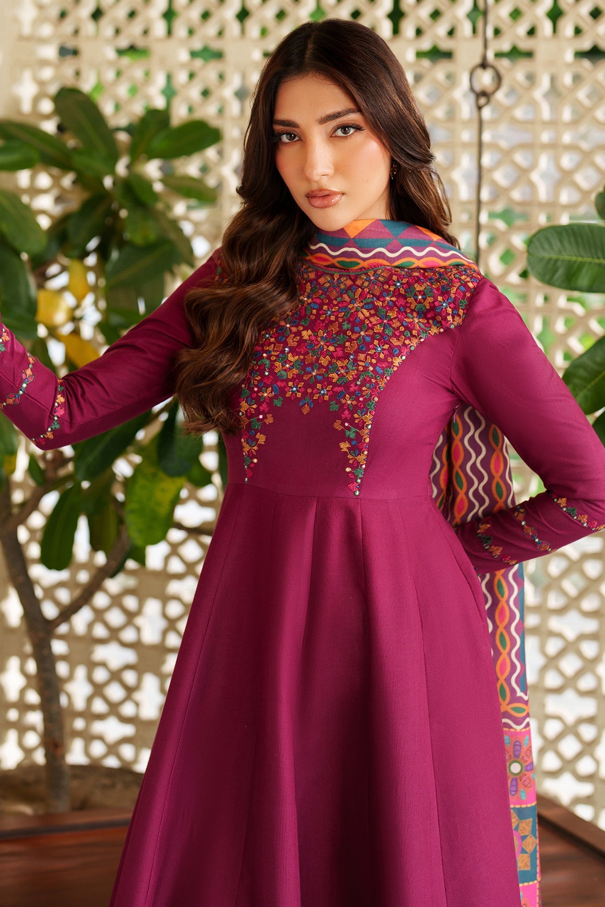 EMBROIDERED KHADDAR RTW-1233