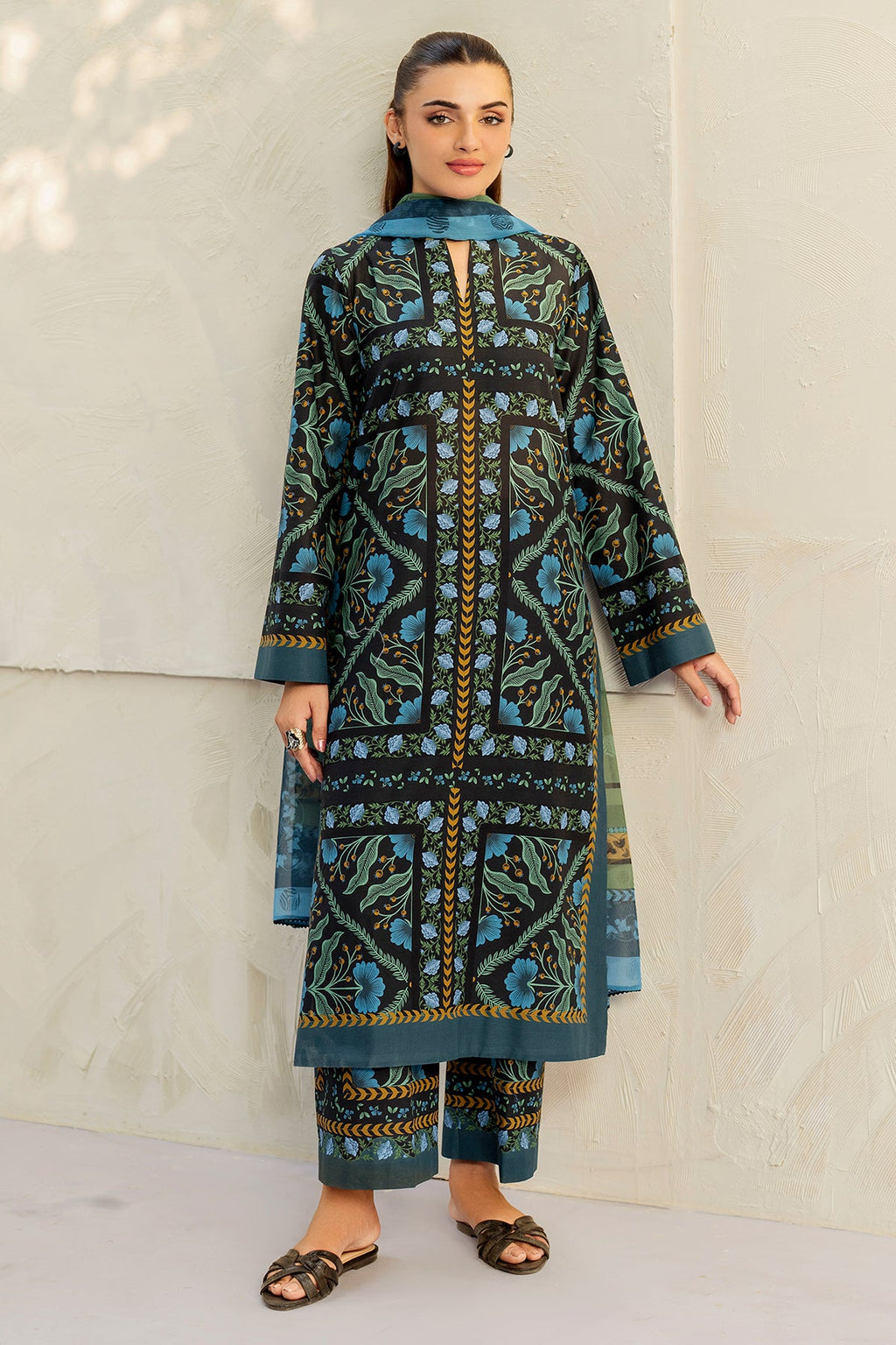 DIGITAL PRINTED LAWN RTW-1208