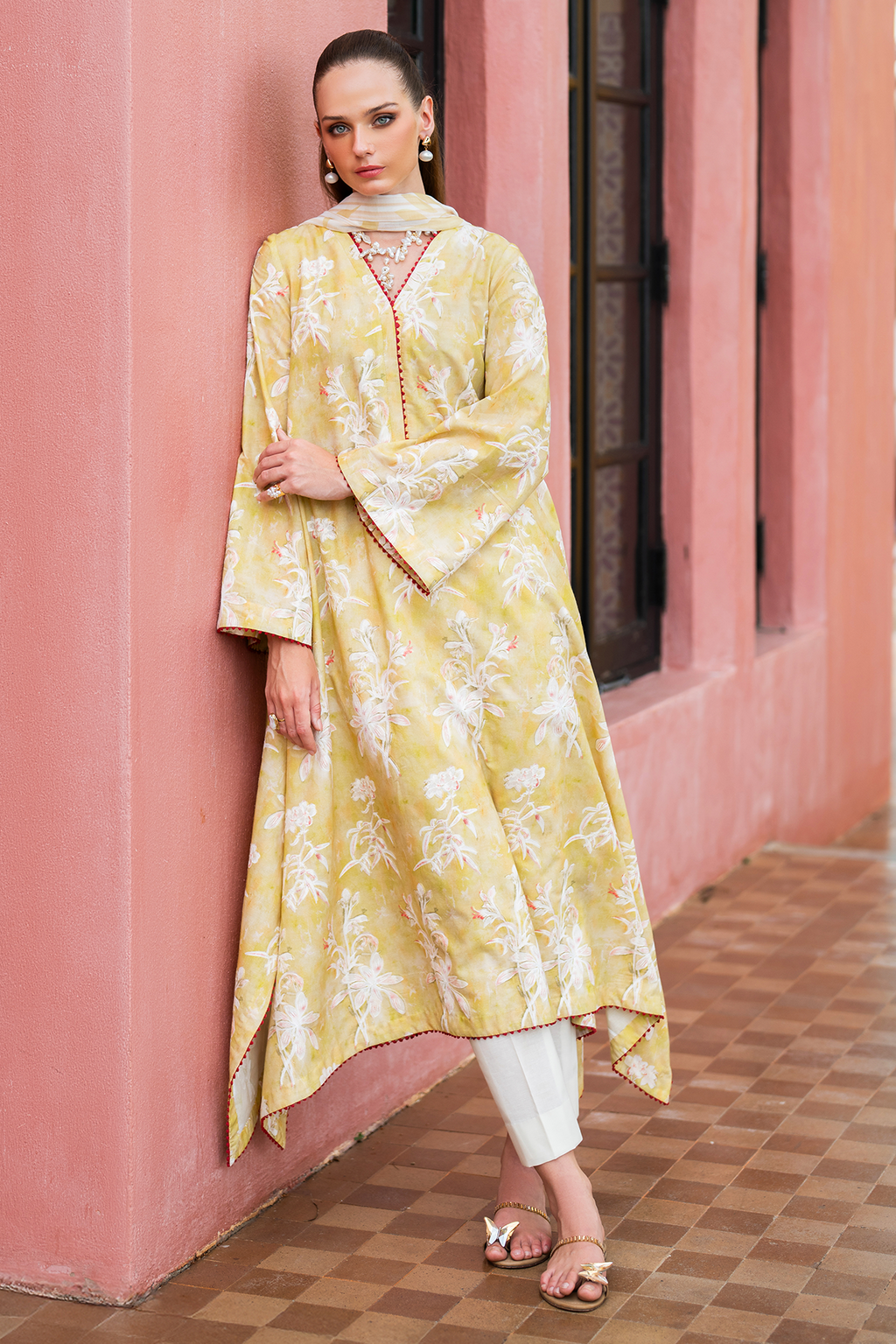 EMBROIDERED LAWN RTW-1214