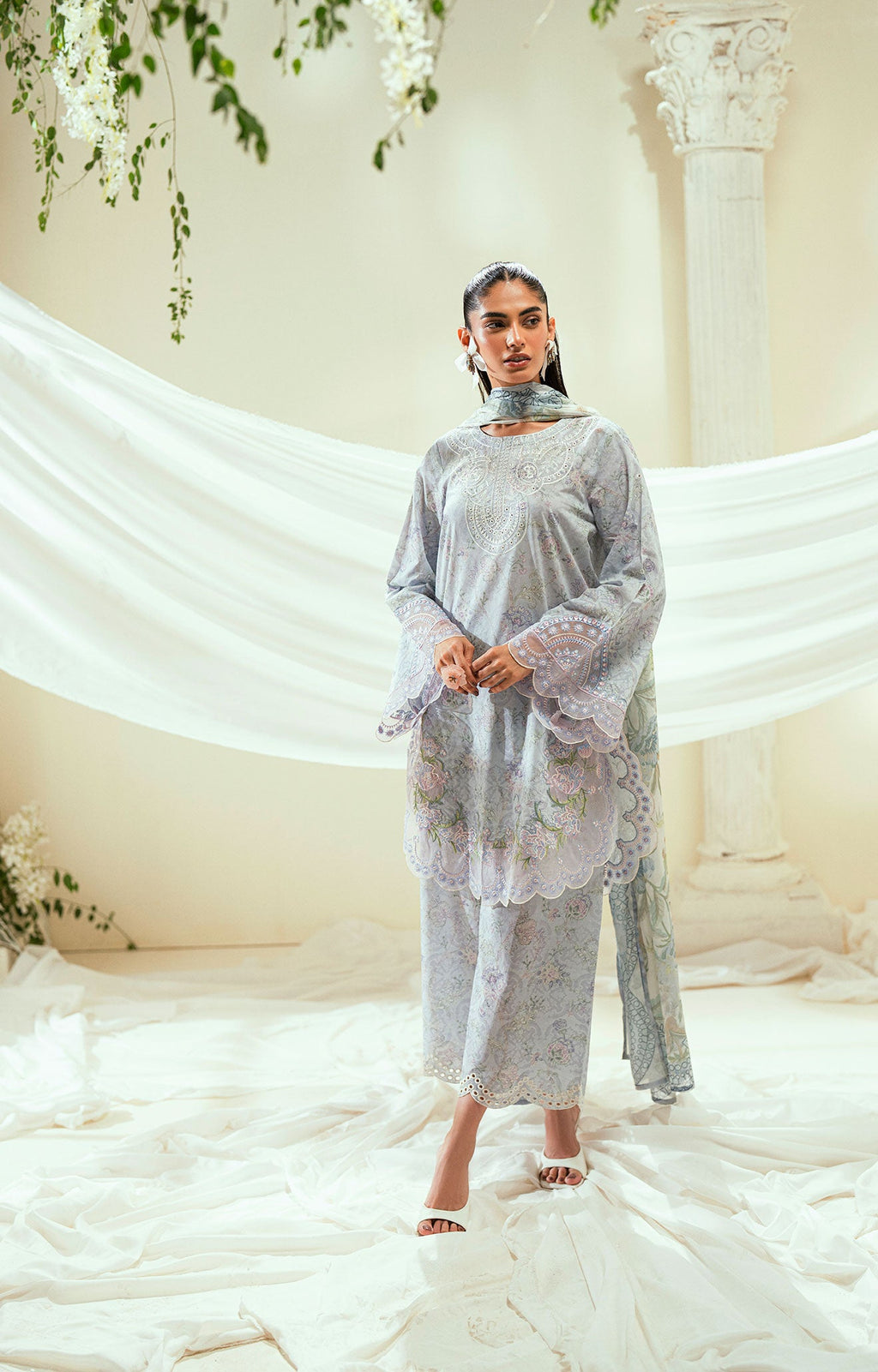 SS25DD-2551  SKY BLUE DUPATTA