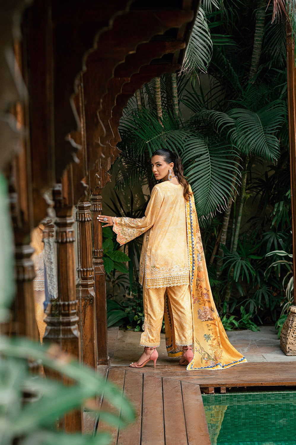 SS25DD-2753  YELLOW DUPATTA