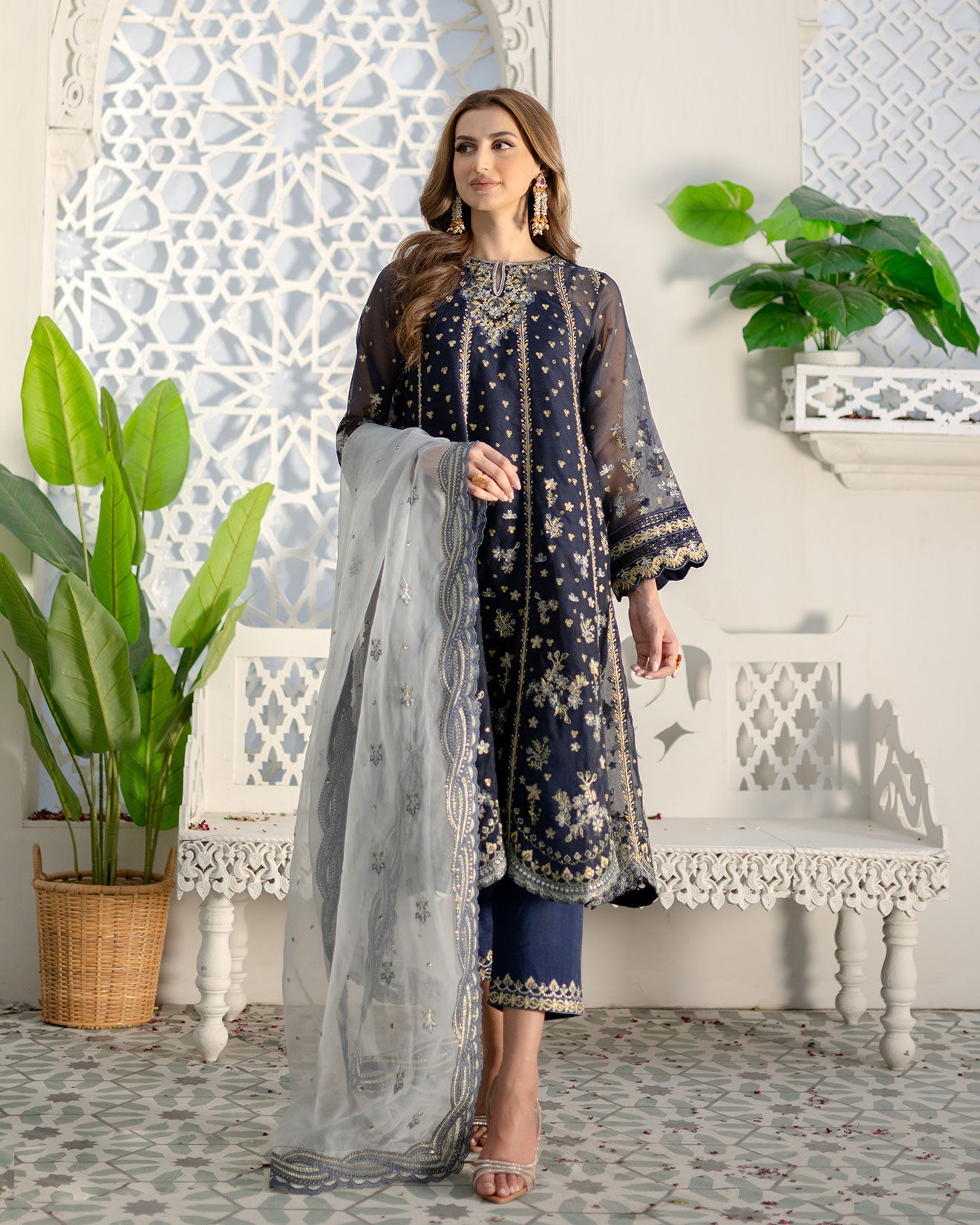 DU-3165-NAVY BLUE -3PCS