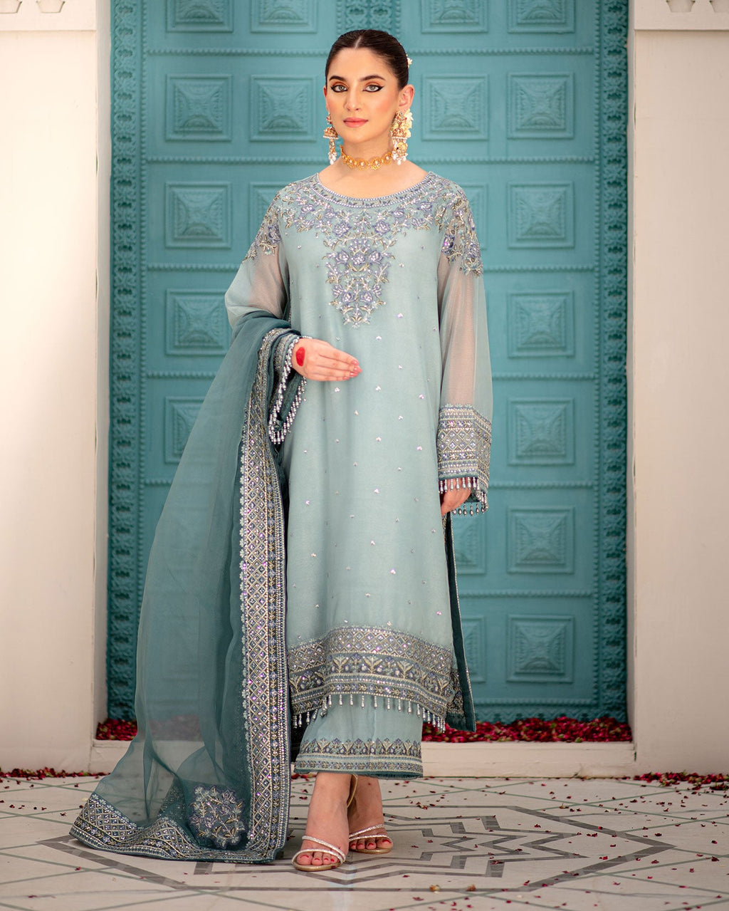 DU-3167-SKY BLUE -3PCS