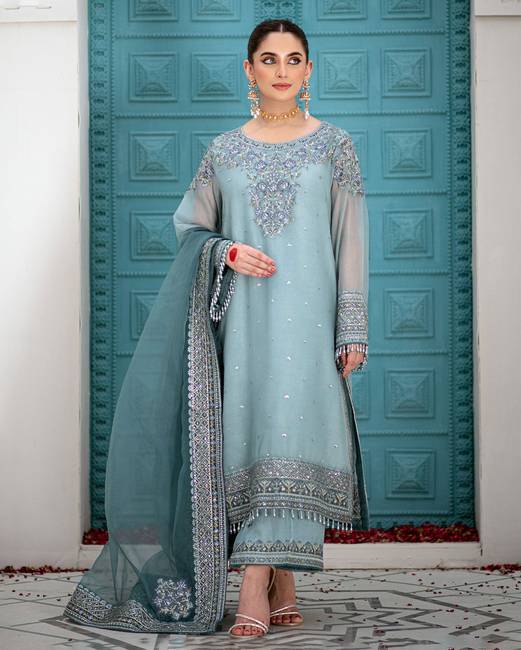 DU-3167-SKY BLUE -3PCS