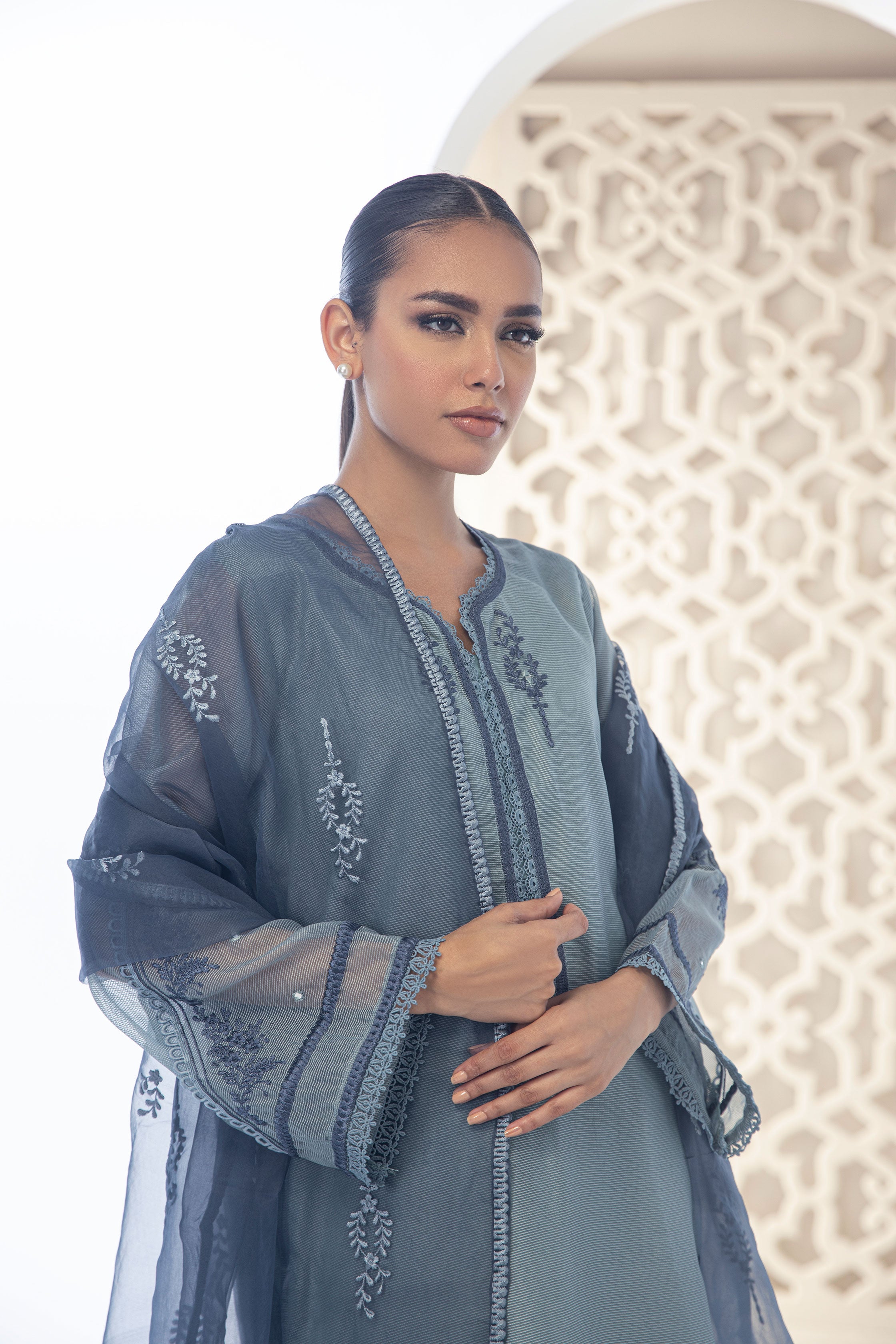 DD-0955 GREY DUPATTA