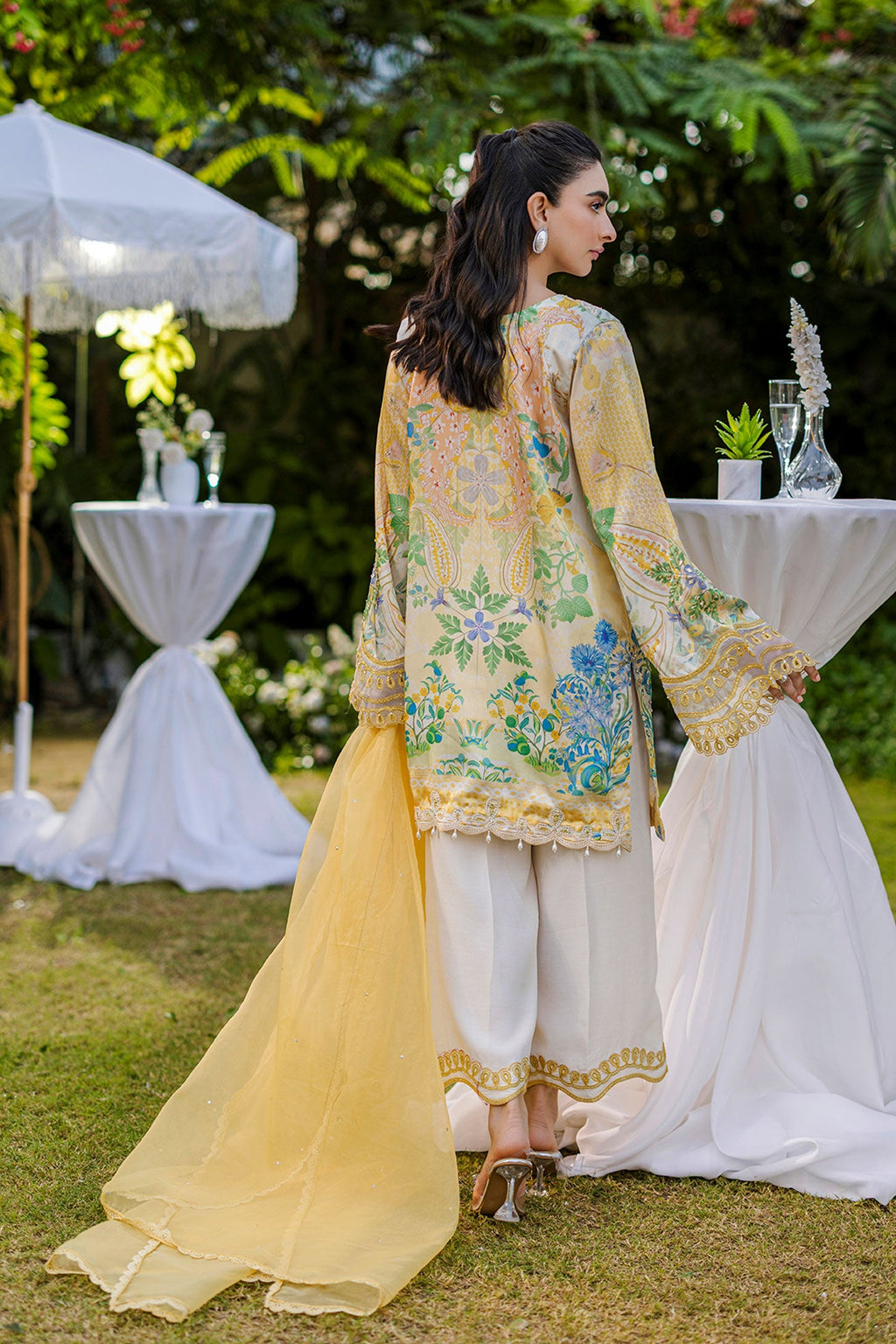 FW25DD-2867  YELLOW DYED DUPATTA