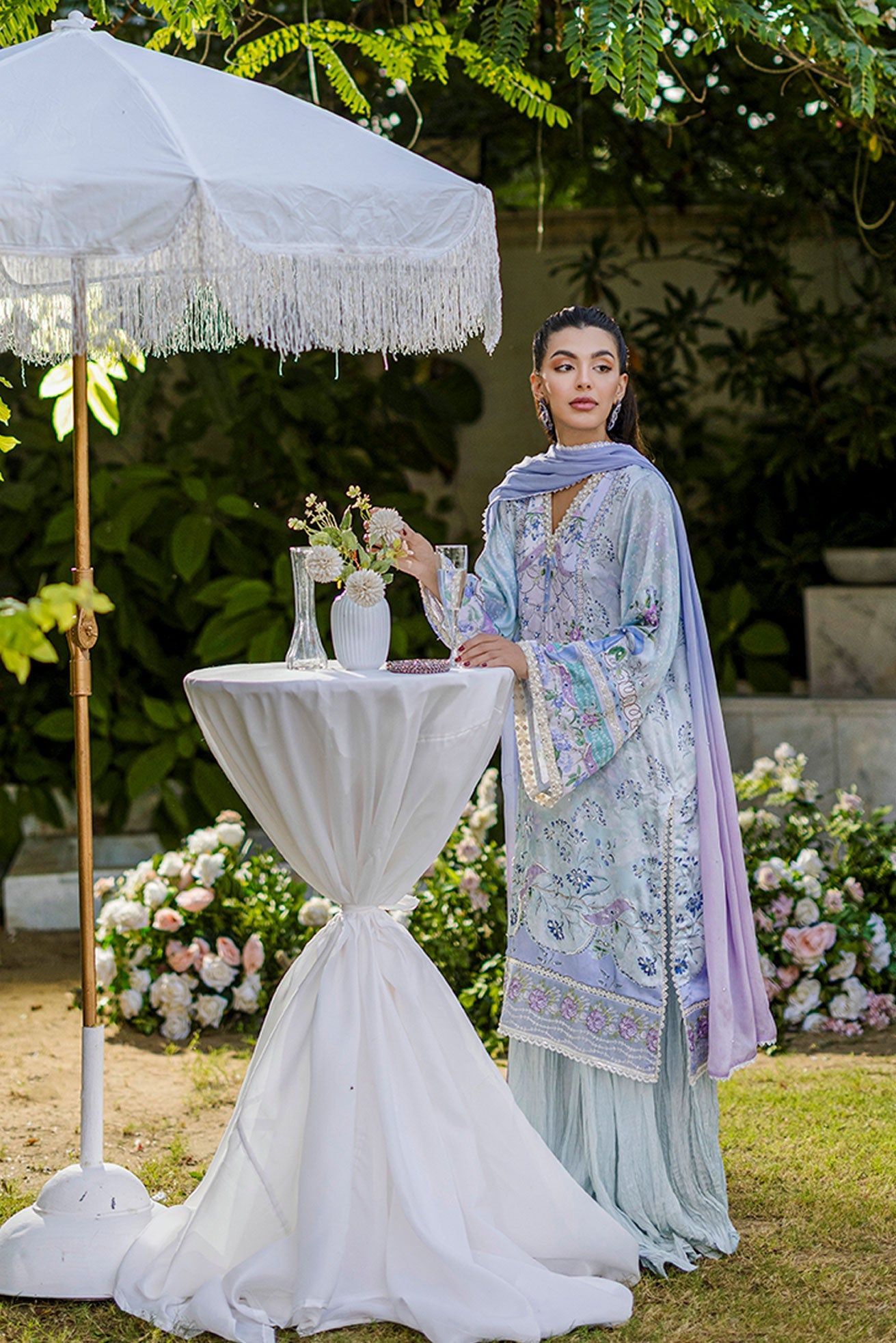 FW25DD-2866  SKY BLUE TIE DYE DUPATTA