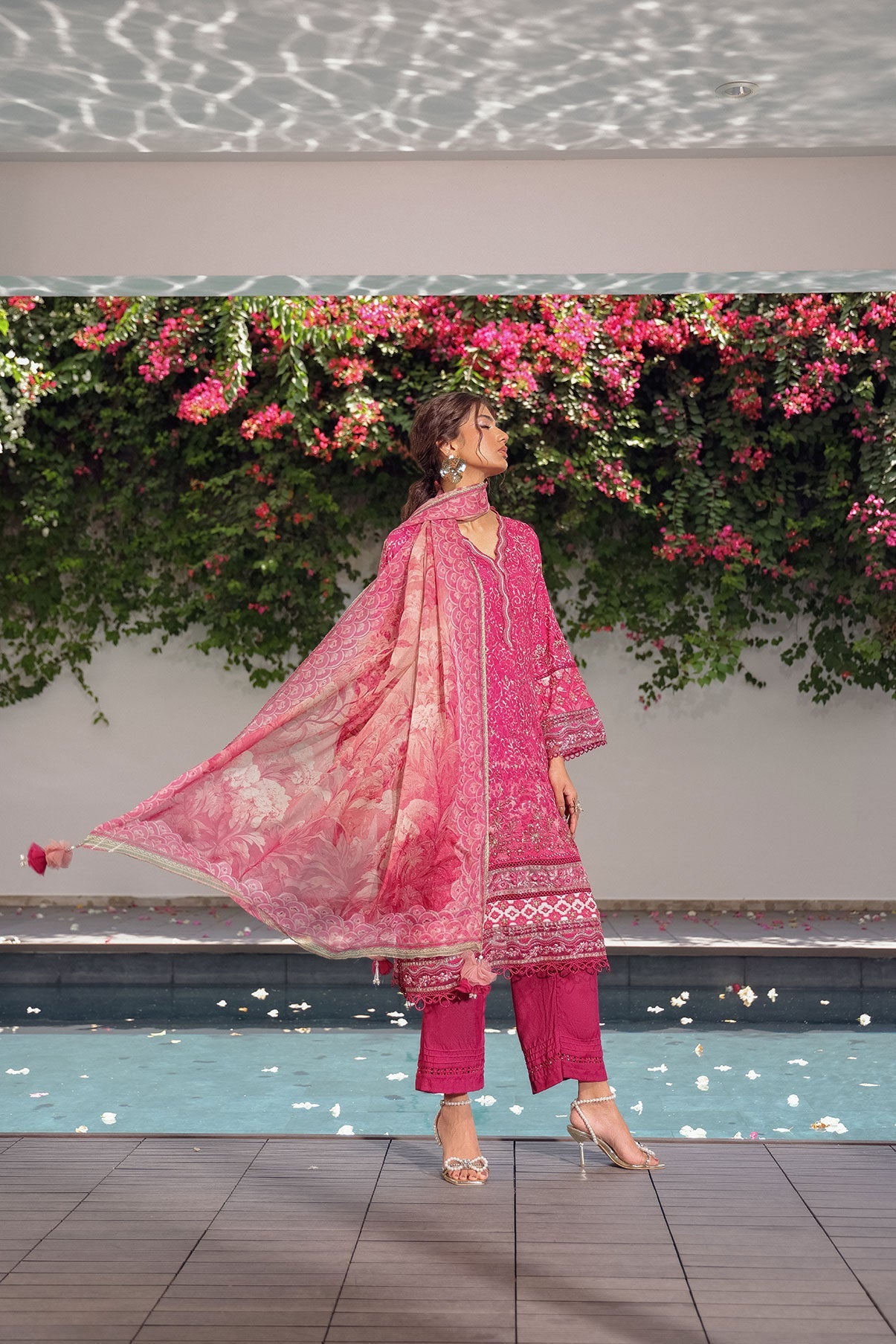 SS24DD-2514  PINK DUPATTA