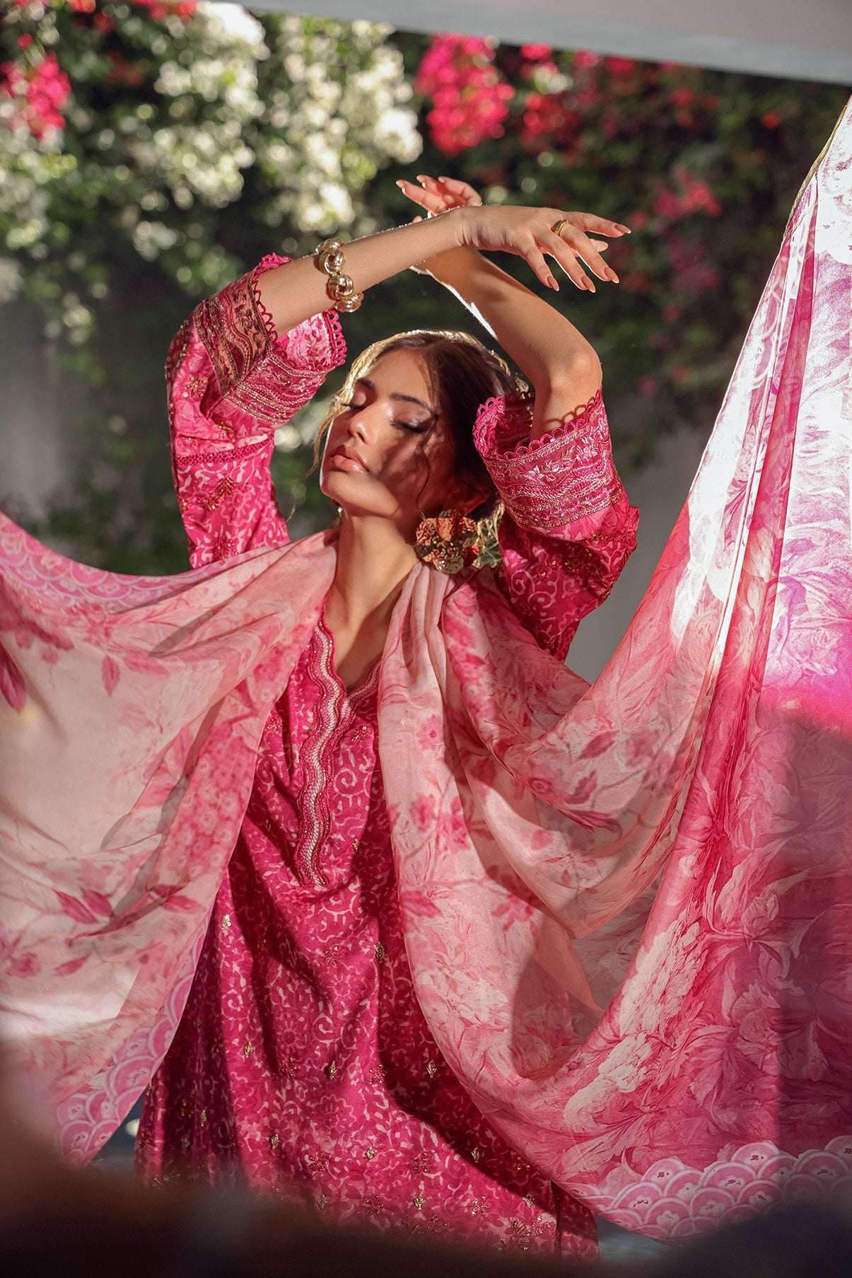 SS24DD-2514  PINK DUPATTA