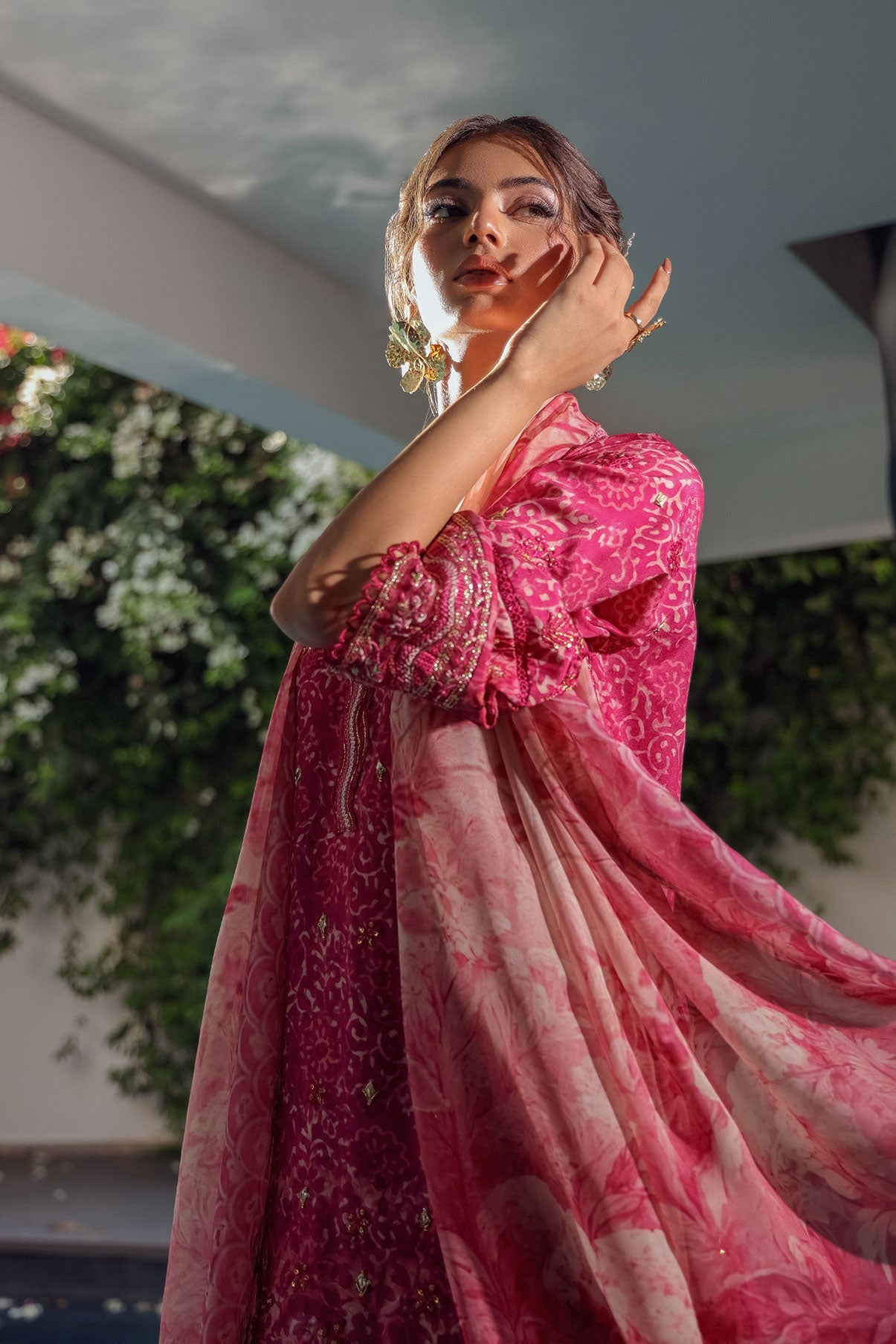 SS24DD-2514  PINK DUPATTA