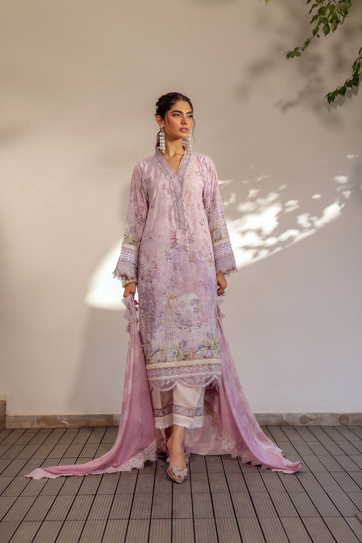 SS24DD-2512  PURPLE DUPATTA