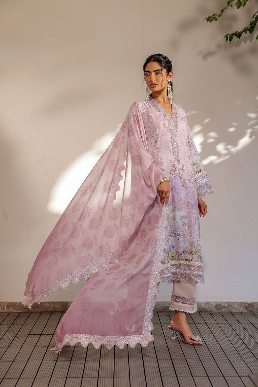 SS24DD-2512  PURPLE DUPATTA
