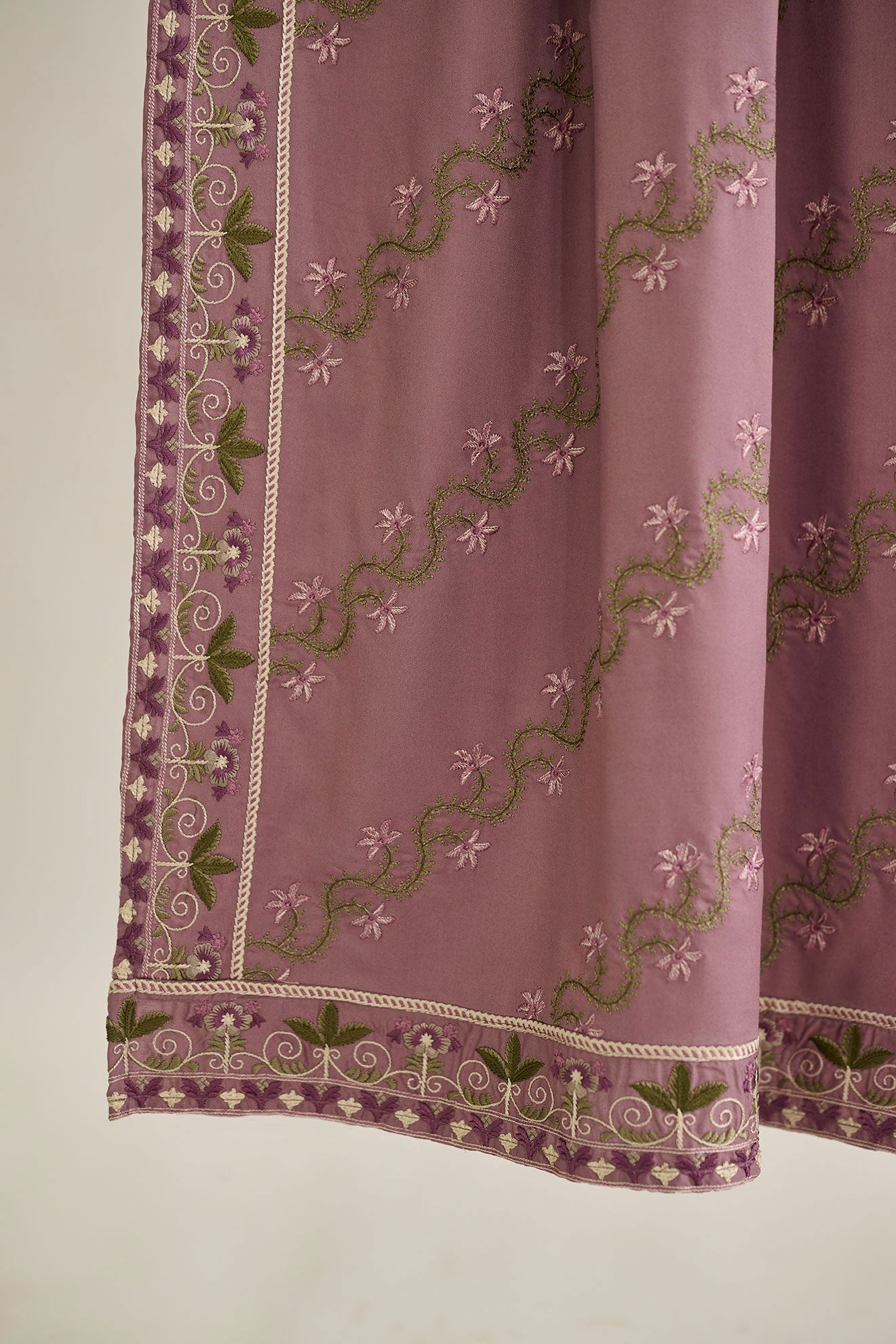 DD-0887 MAUVE POLY WOOL SHAWL