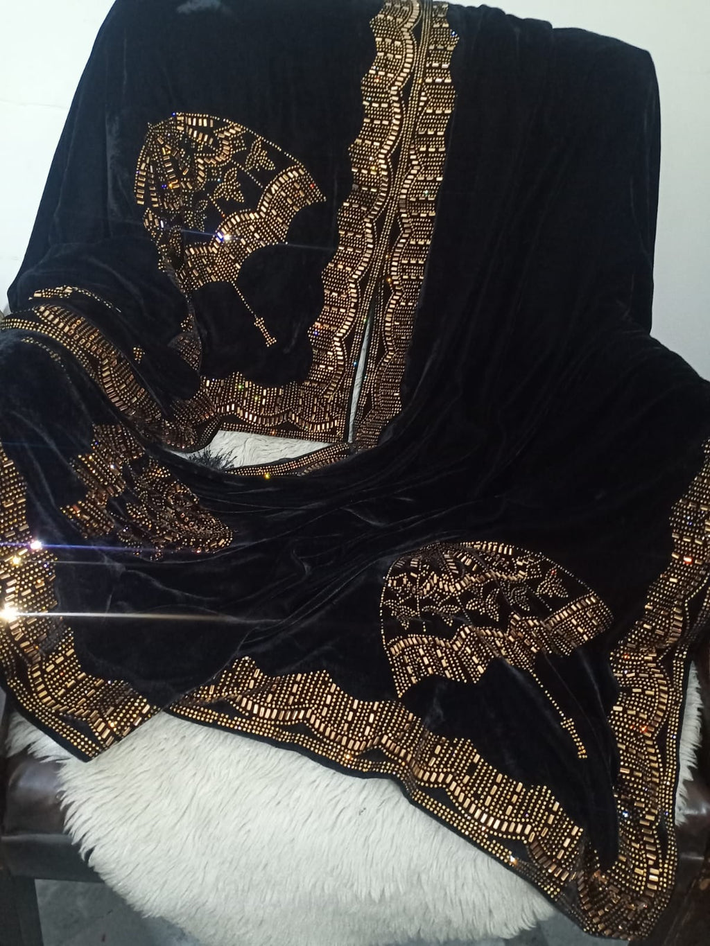 Phoenix Velvet Shawl